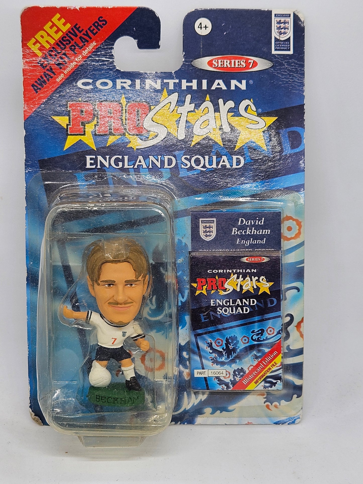 David Beckham (England) Pro Stars Blister Pack Series 7 PRO282 Damaged