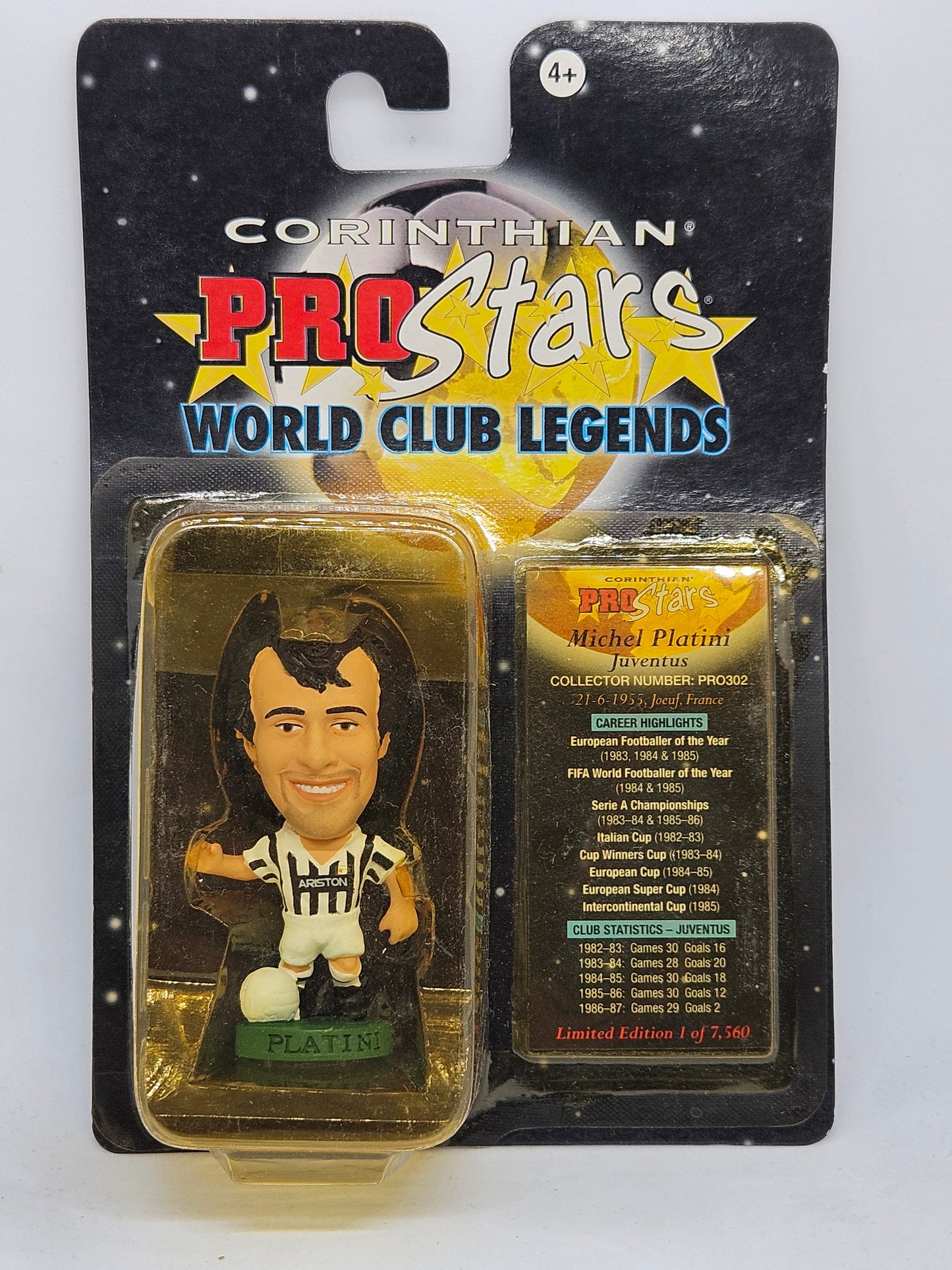 Michel Platini (Juventus) Pro Stars Blister Pack Word Club Legends PRO302 WARPED