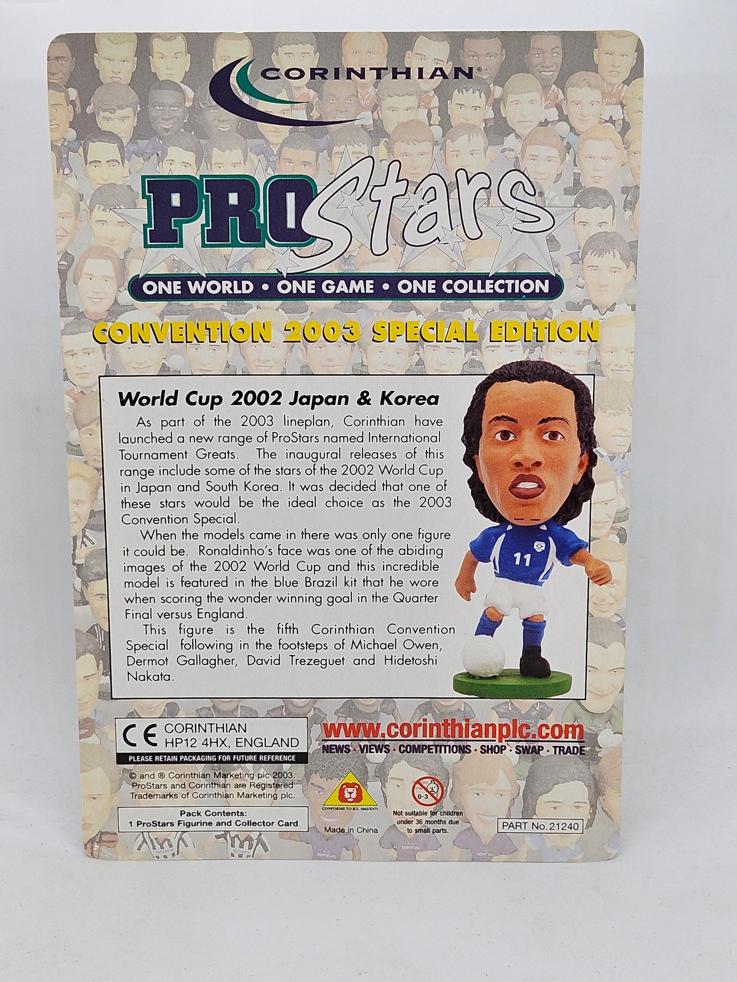 Ronaldinho (Brazil) Pro Stars Blister Pack Convention 2003 PRO820