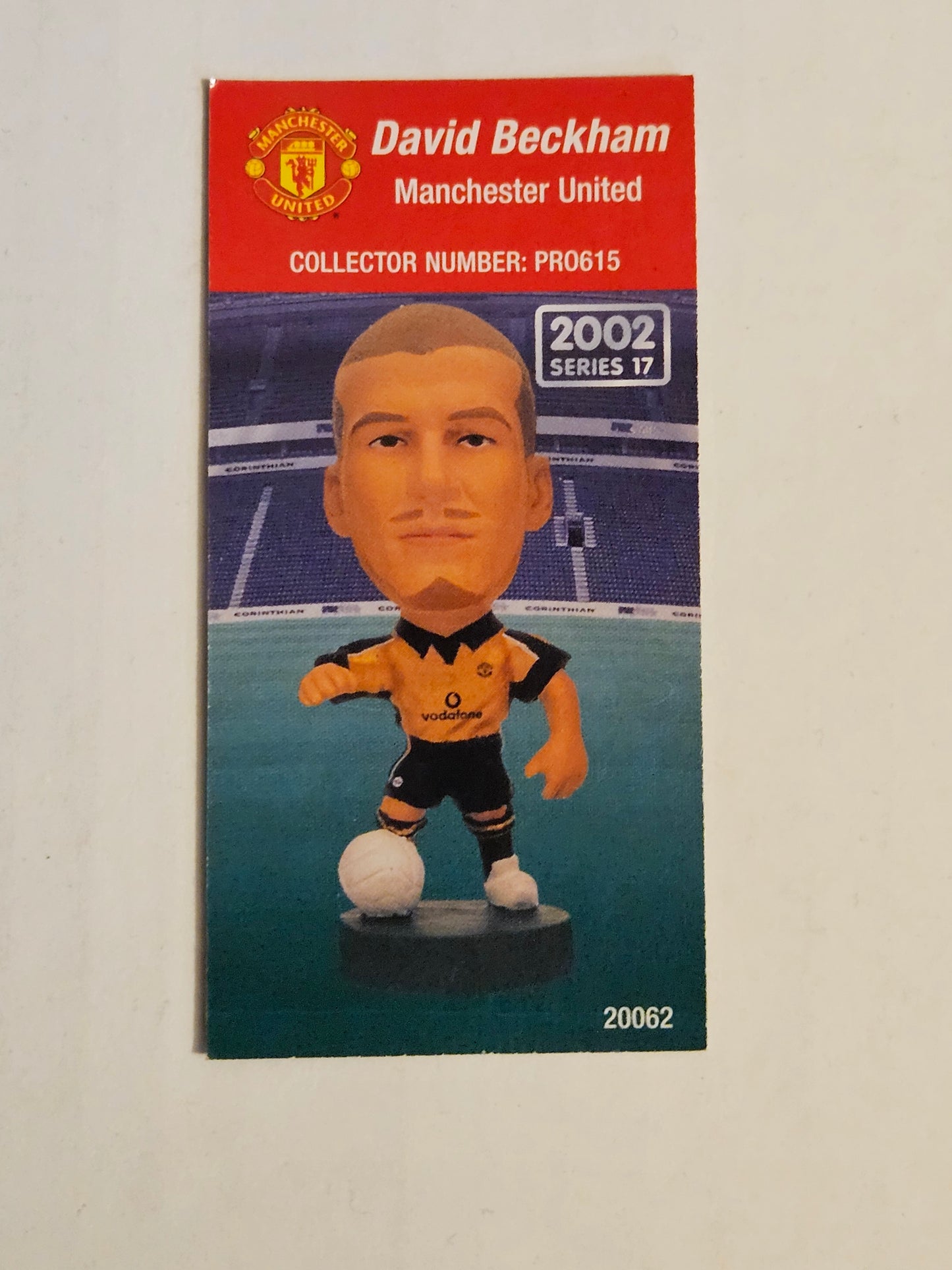 David Beckham (Man United) Pro Stars Blister Pack Series 17 PRO615 DAMAGED