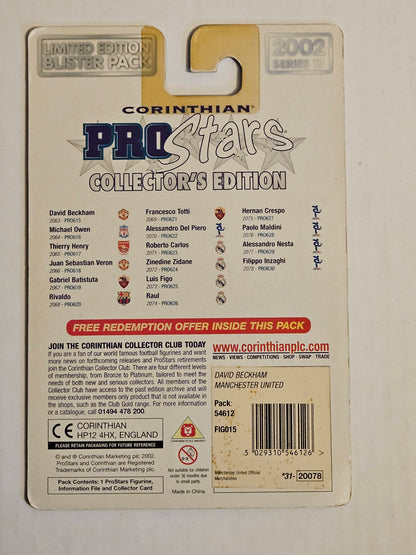 David Beckham (Man United) Pro Stars Blister Pack Series 17 PRO615 DAMAGED