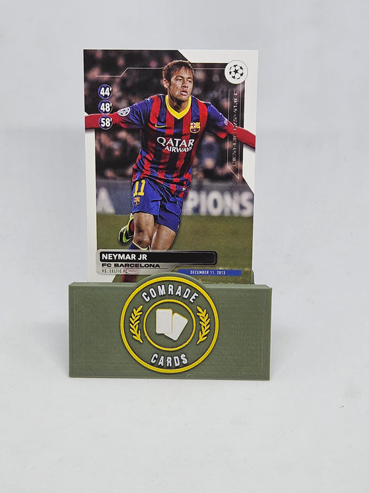 Neymar Jr (Barcelona) Historic Hat-Trick Insert Topps UCC 2023-2024