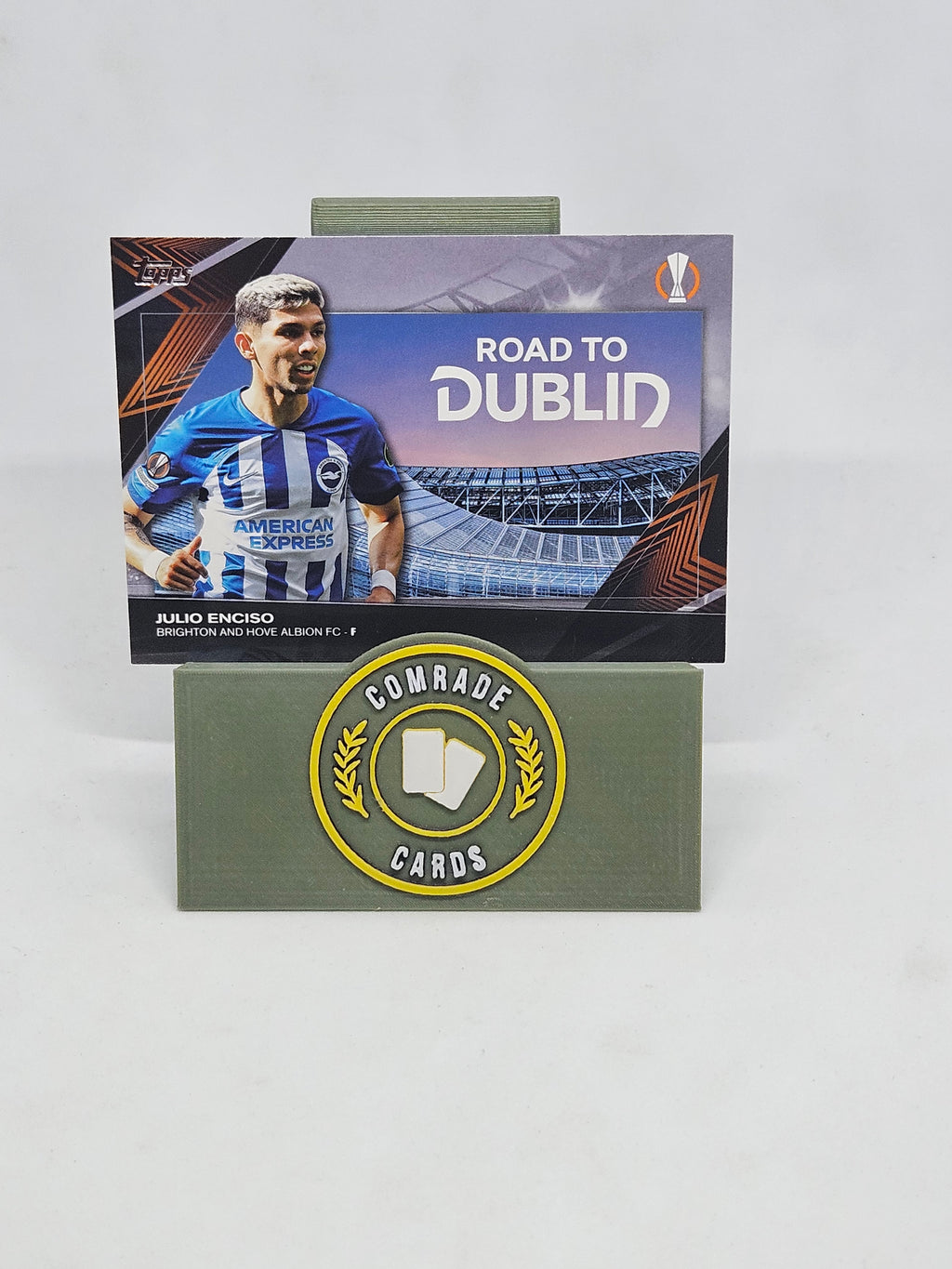 Julio Enciso (Brighton) Road To Dublin Insert Topps UCC 2023-2024