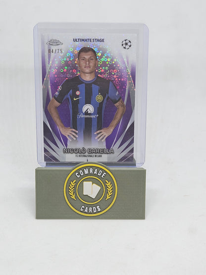 Nicolo Barella (Inter Milan) 04/75 Ultimate Stage Topps Chrome 2023-2024