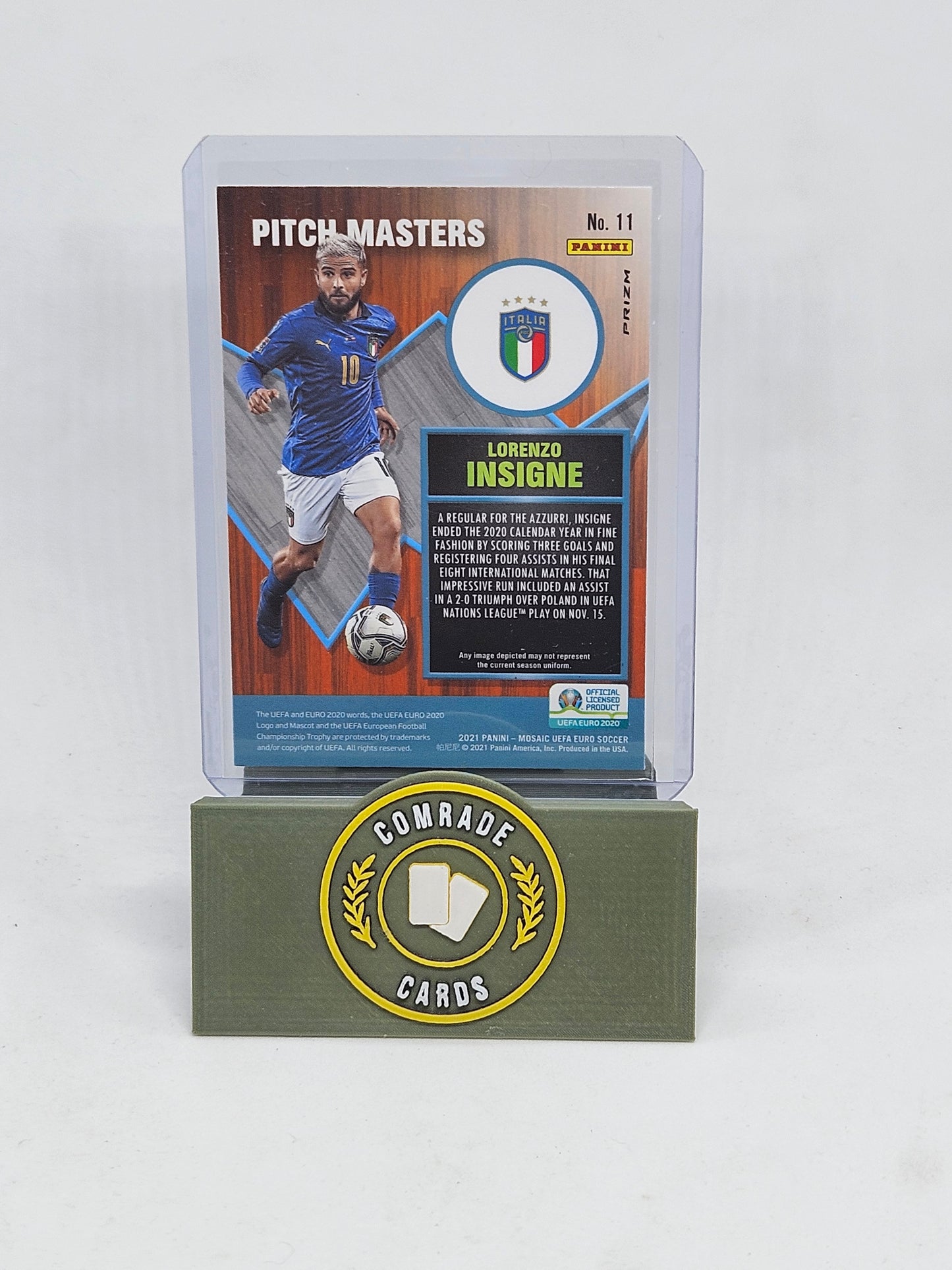 Lorenzo Insigne (Italy) Pitch Masters Insert Mosaic Euro 2020