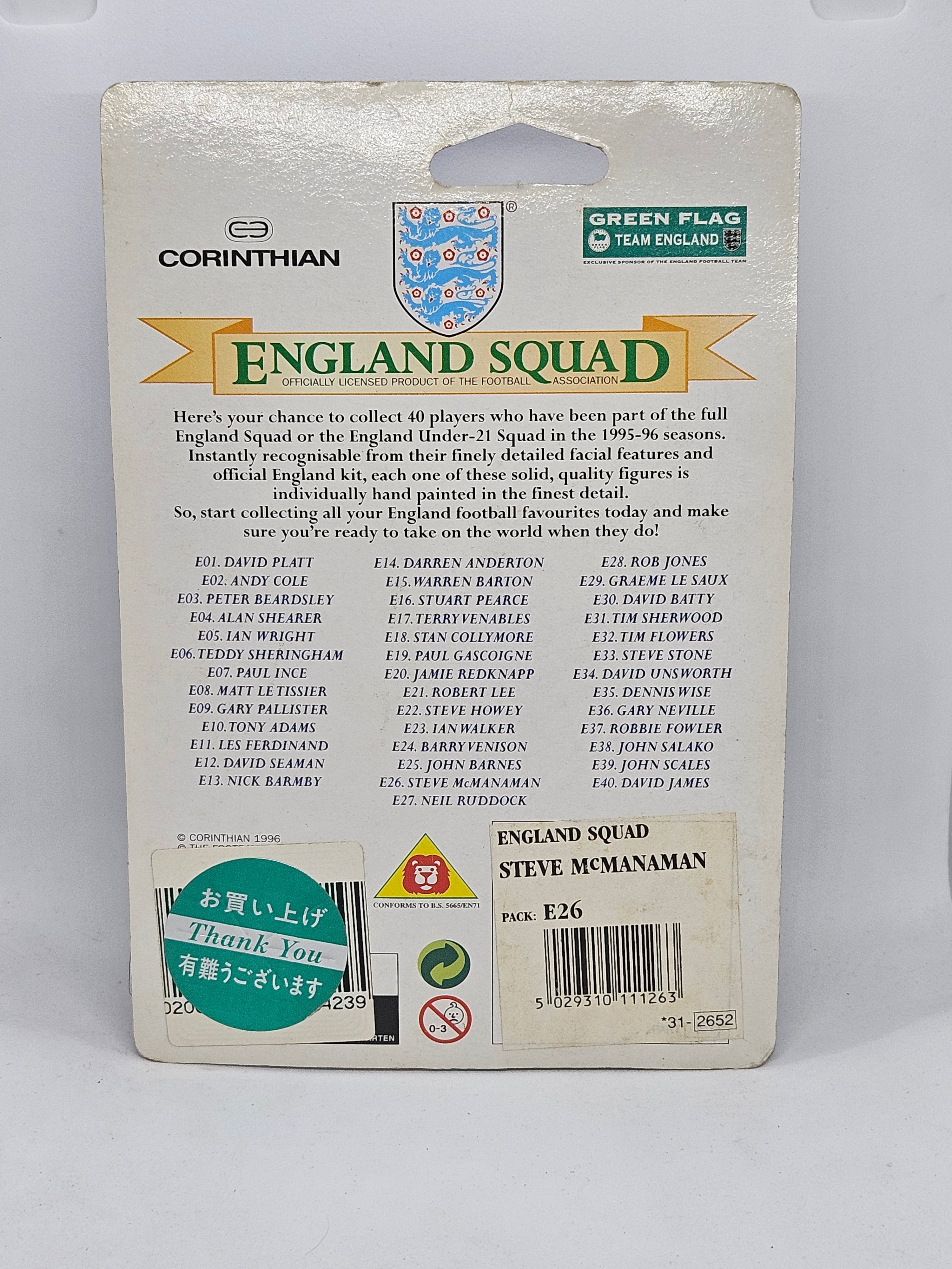 Steve Mcmanaman (England) Headliners Blister Pack England Squad Series 1