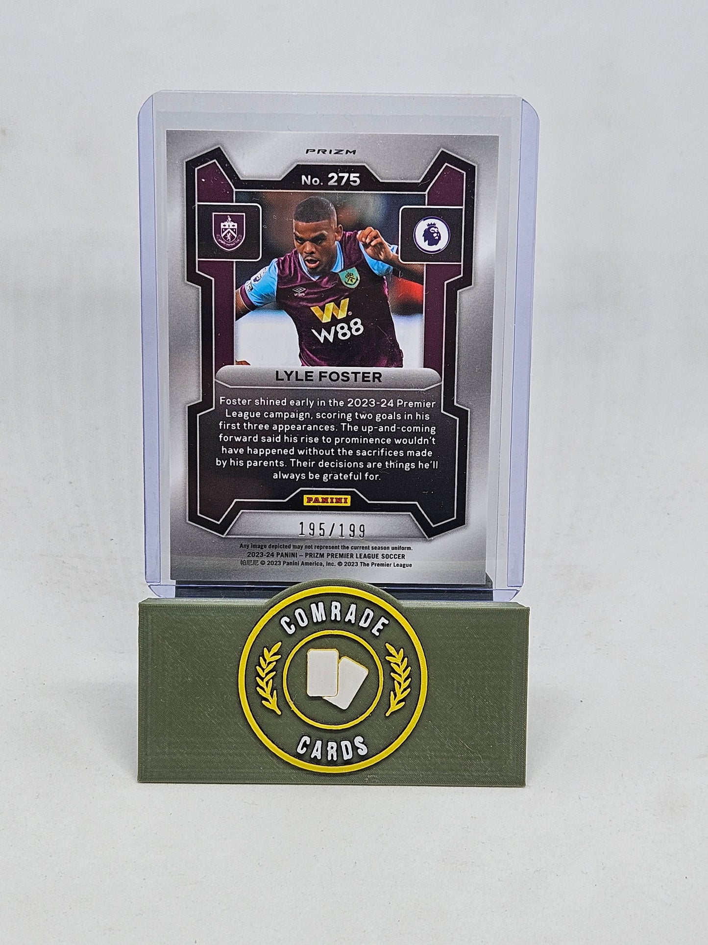 Kyle Foster (Burnley) 195/199 Prizm 2023-2024