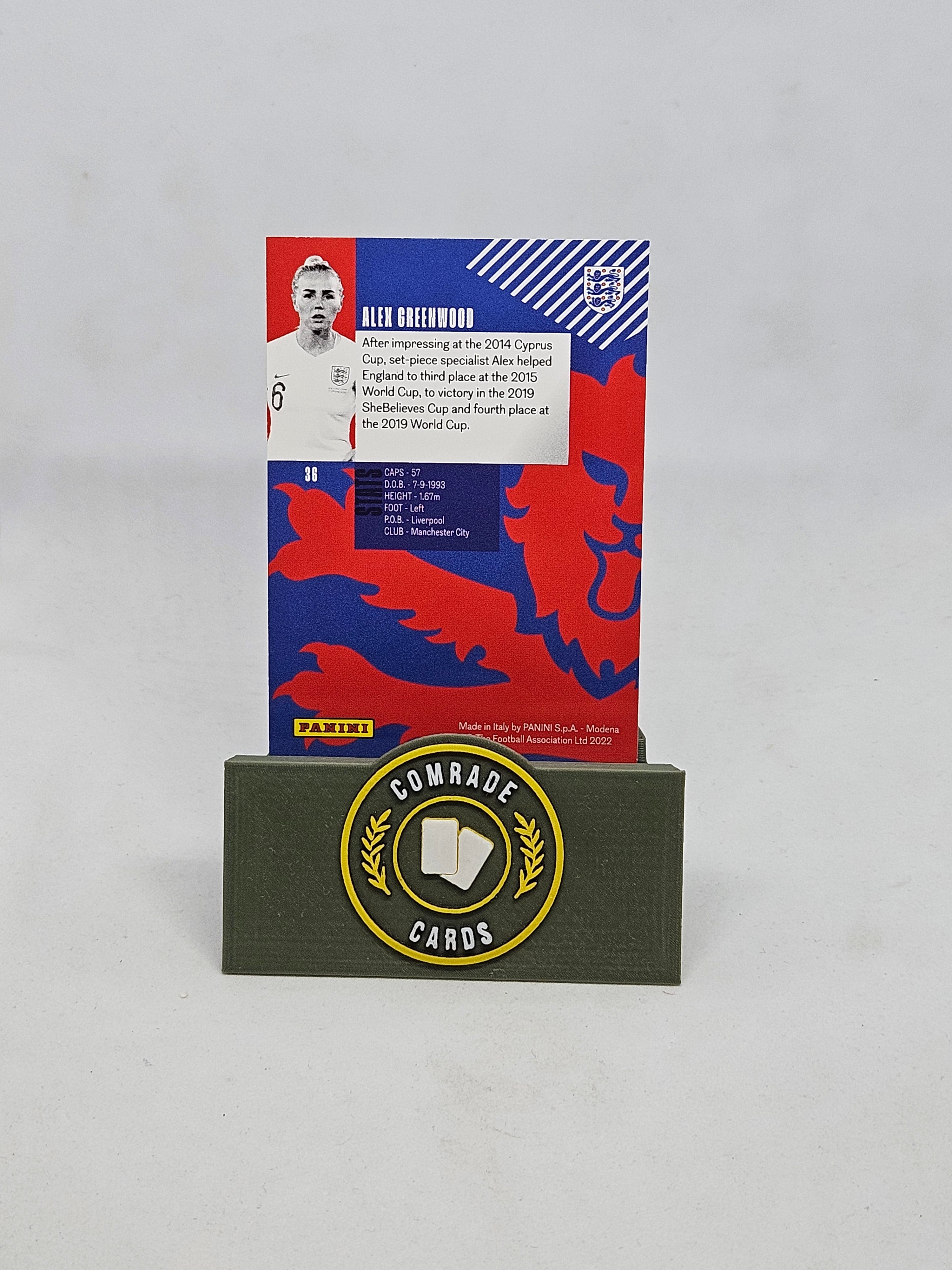 Alex Greenwood (England) Base Card The Best Of England Set