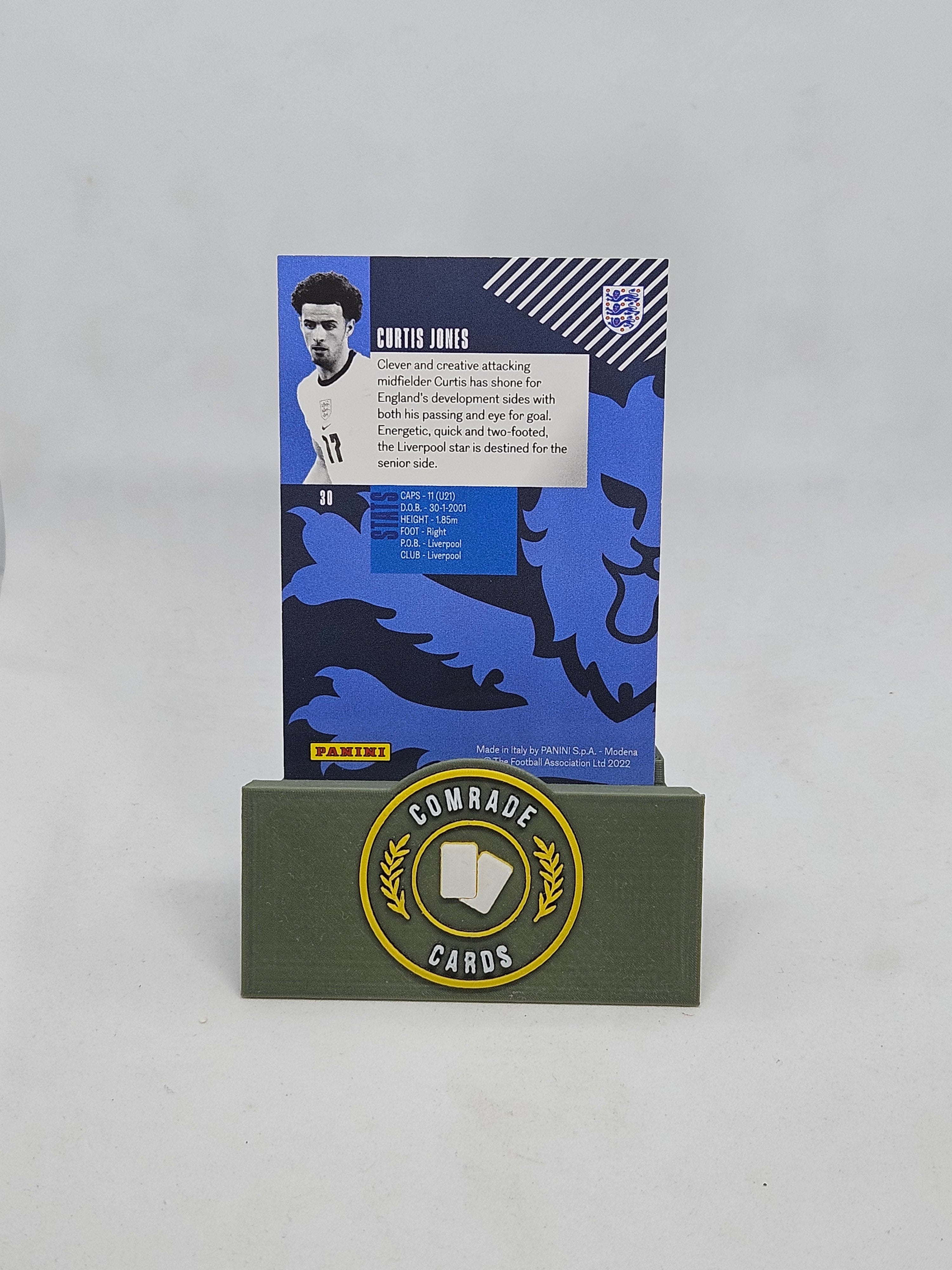Curtis Jones (England) Base Card The Best Of England Set