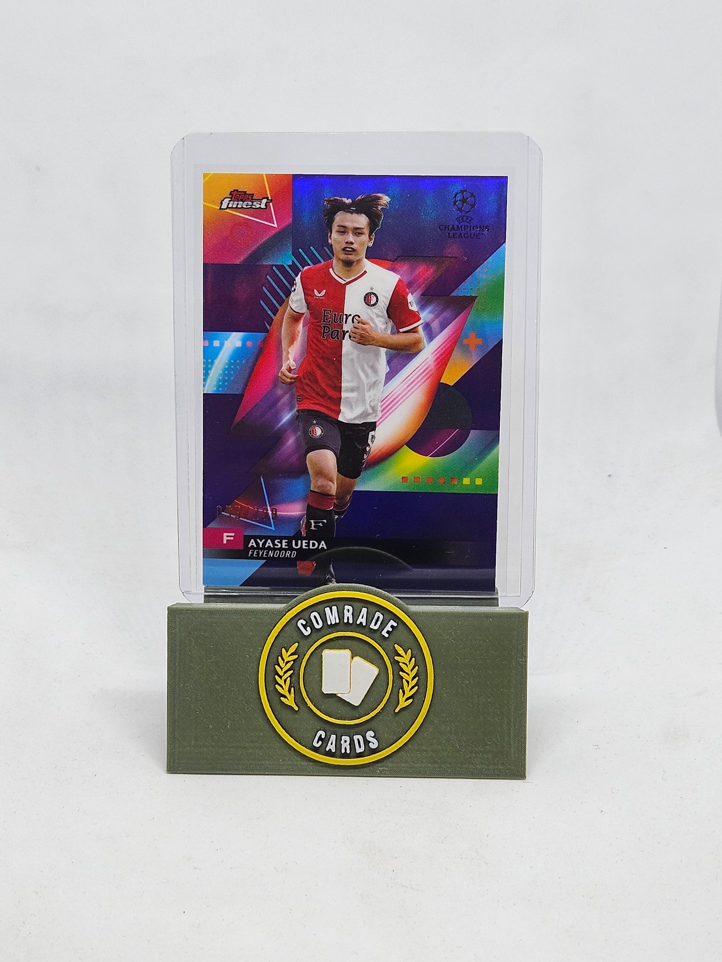 Ayase Ueda (Feyenoord) 055/299 Topps Finest 2023-2024