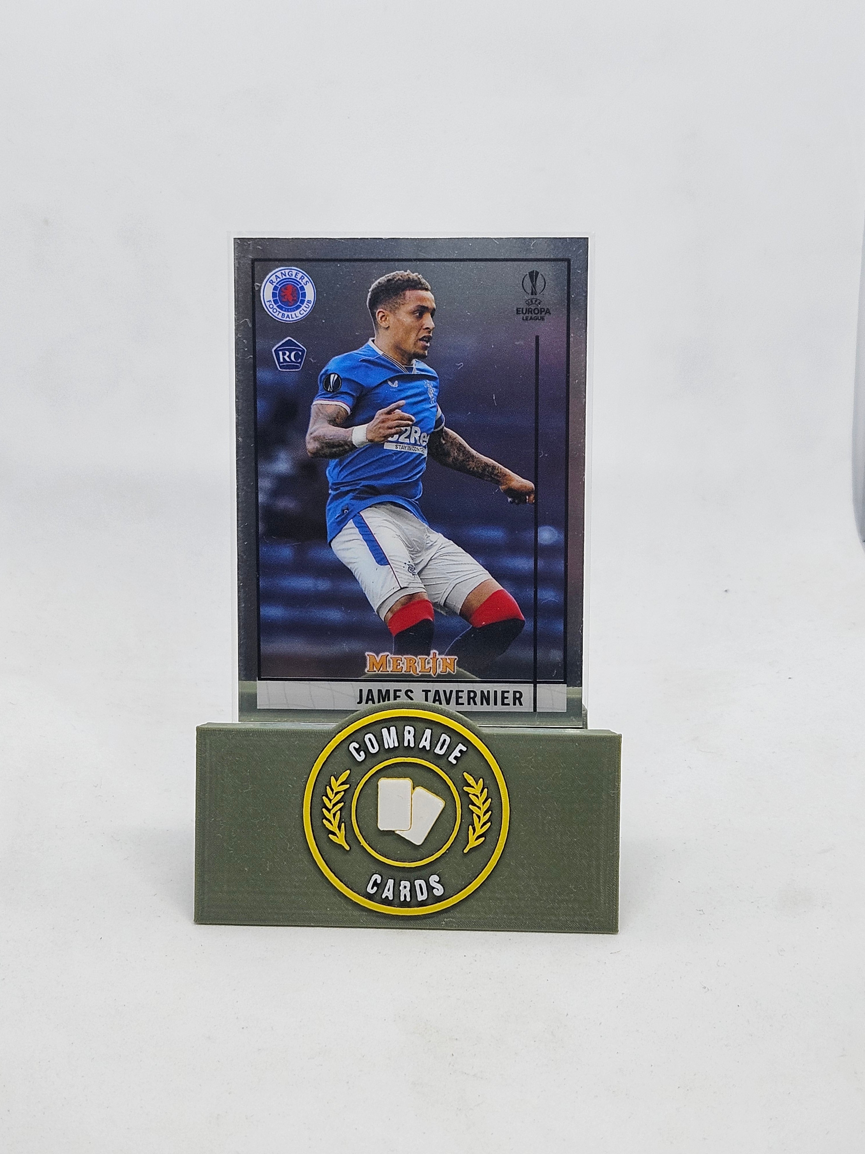 James Tavernier (Rangers) Base Card Merlin Chrome 2020-2021