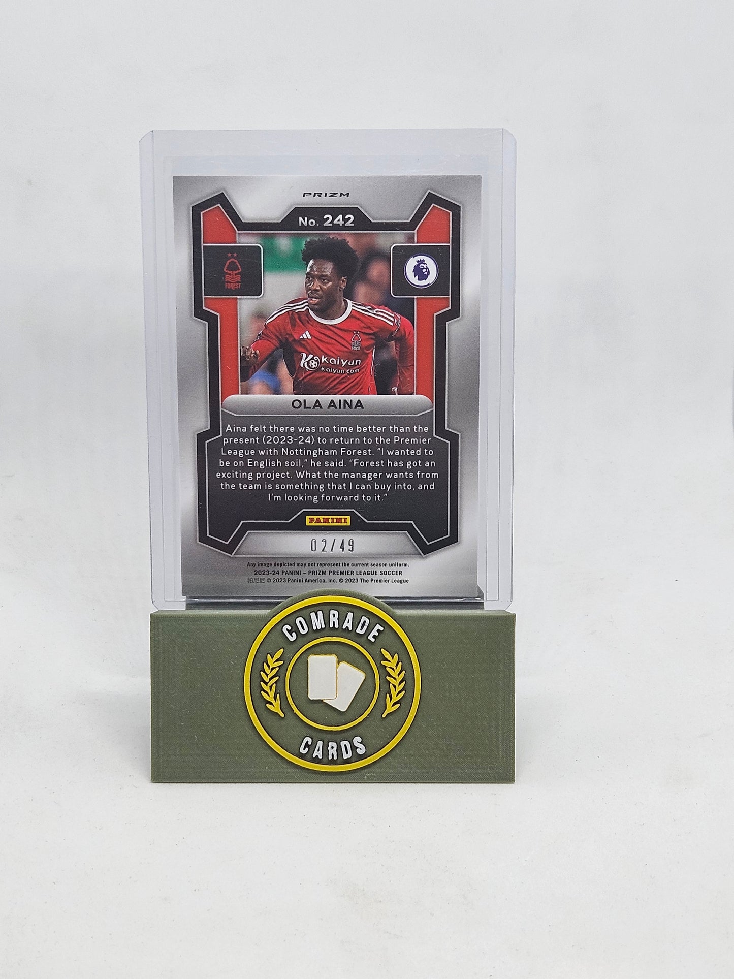 Ola Aina (Man United) 02/49 Prizm Premier League 2023-2024