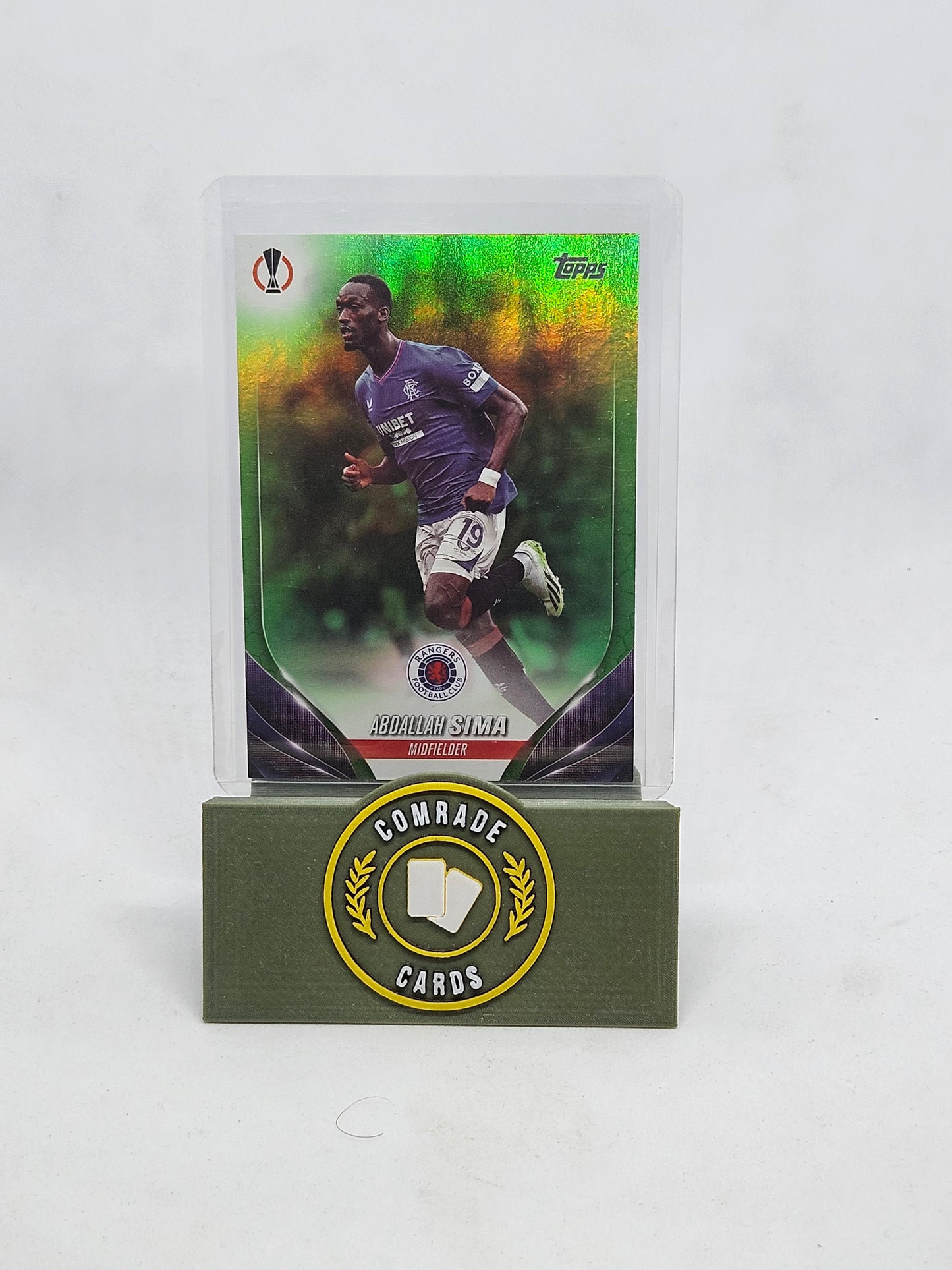 Abdallah Sima (Rangers) 105/199 Topps UCC 2023-2024