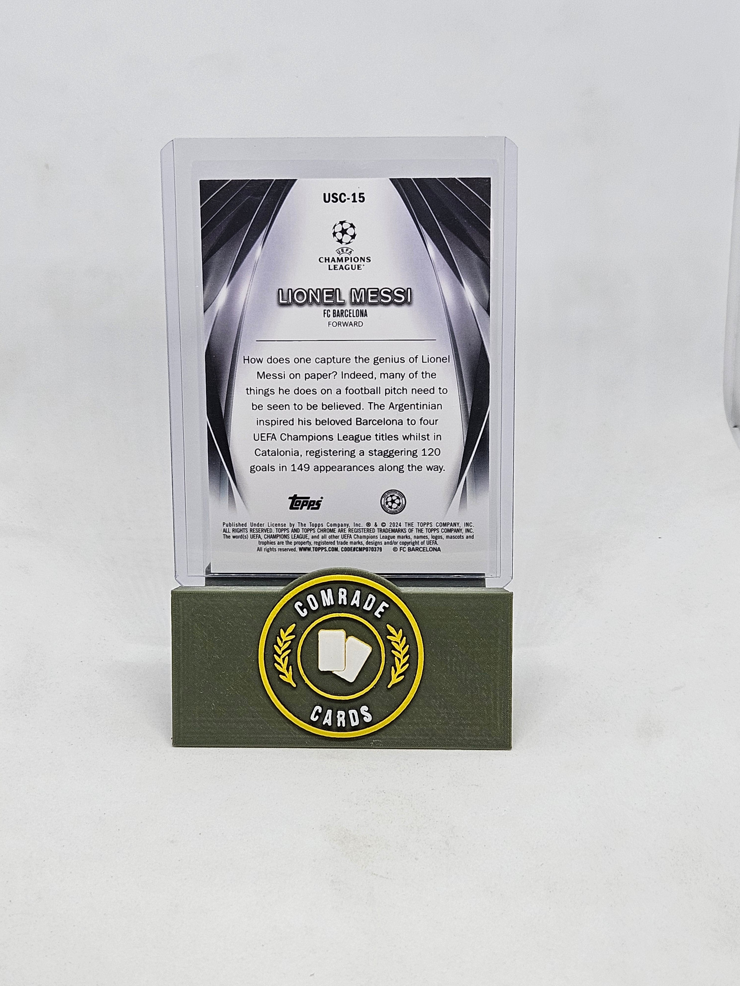 Lionel Messi (Barcelona) 29/75 Ultimate Stage Topps UCC 2023-2024