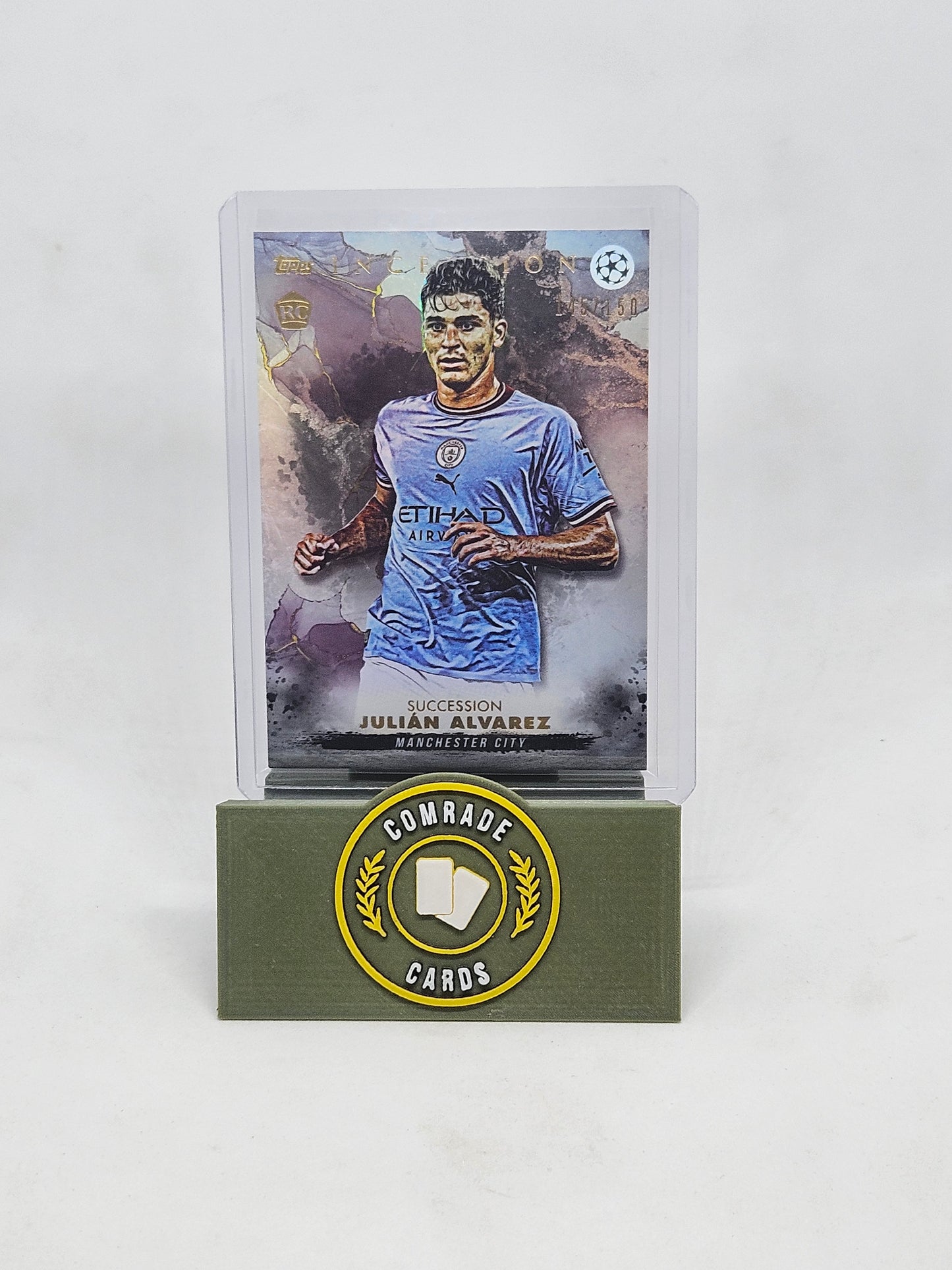 Julian Alvarez (Man City) 145/150 Topps Inception 2022-2023