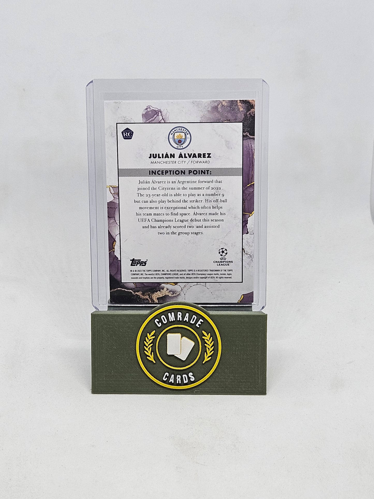 Julian Alvarez (Man City) 145/150 Topps Inception 2022-2023