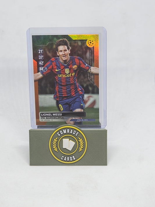 Lionel Messi (Barcelona) 15/25 Historic Hat-Trick Topps UCC 2023-2024