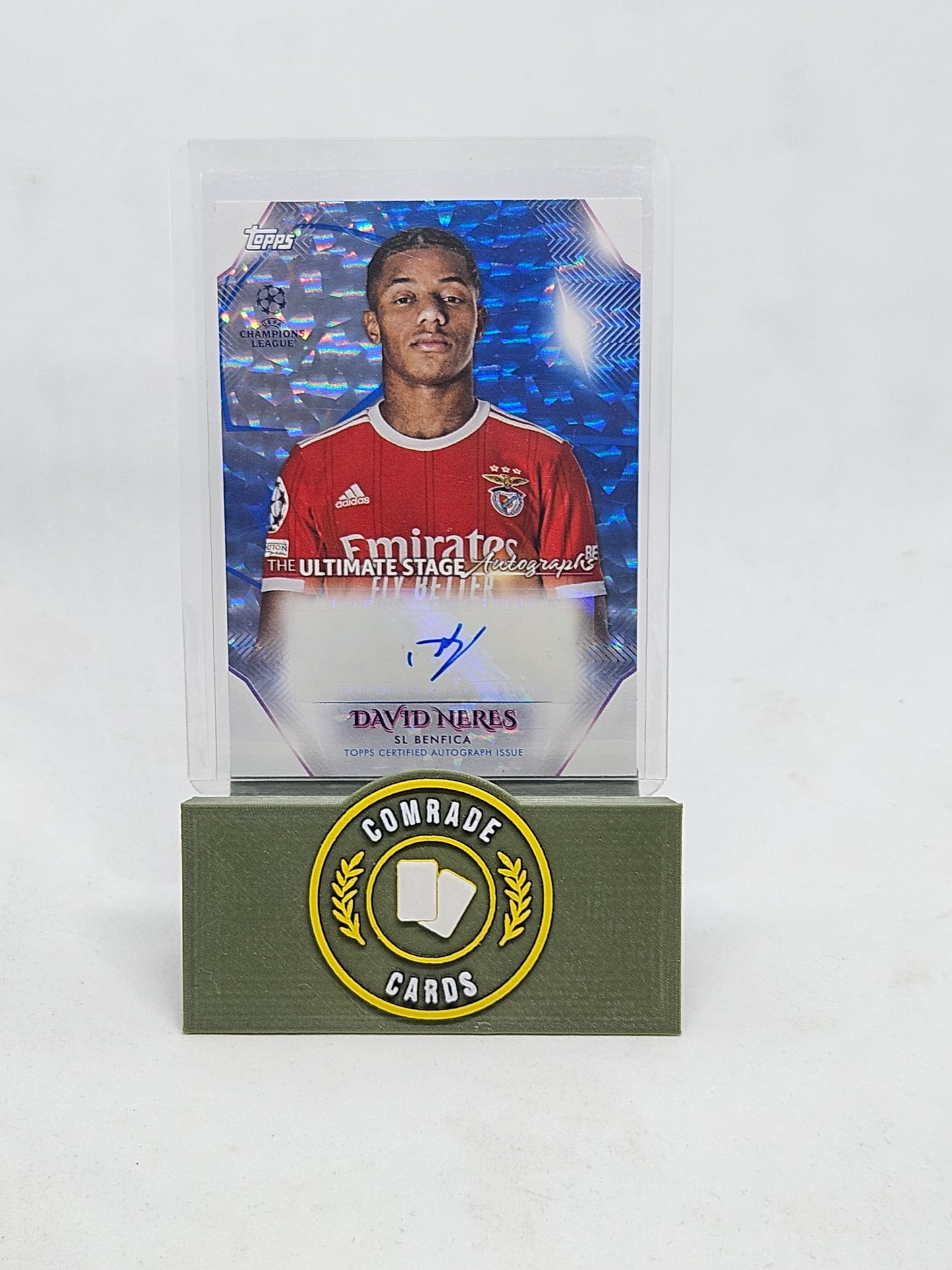 David Neres (Benfica) 94/99 Autographed Card Topps UCC 2023-2024
