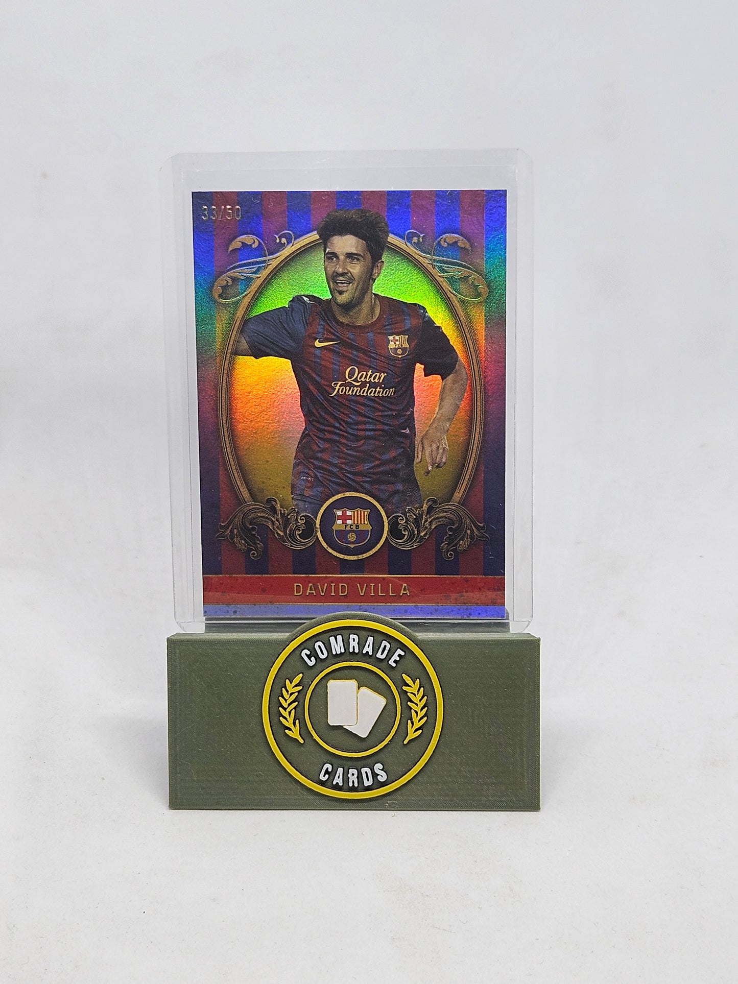 David Villa (Barcelona) 33/50 Topps Barcelona Set 2023-2024