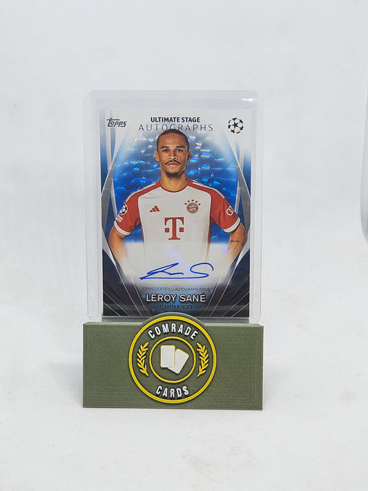 Leroy Sane (Bayern München) 47/99 Autographed Card Topps UCC 2023-2024