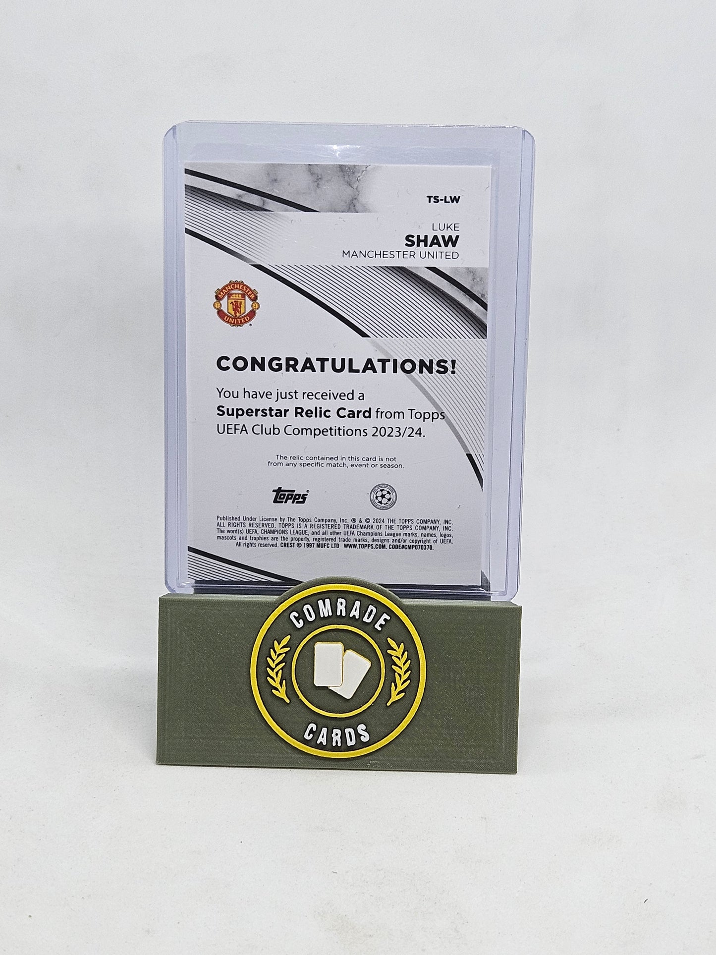 Luke Shaw (Man United) Patch Topps UCC 2023-2024