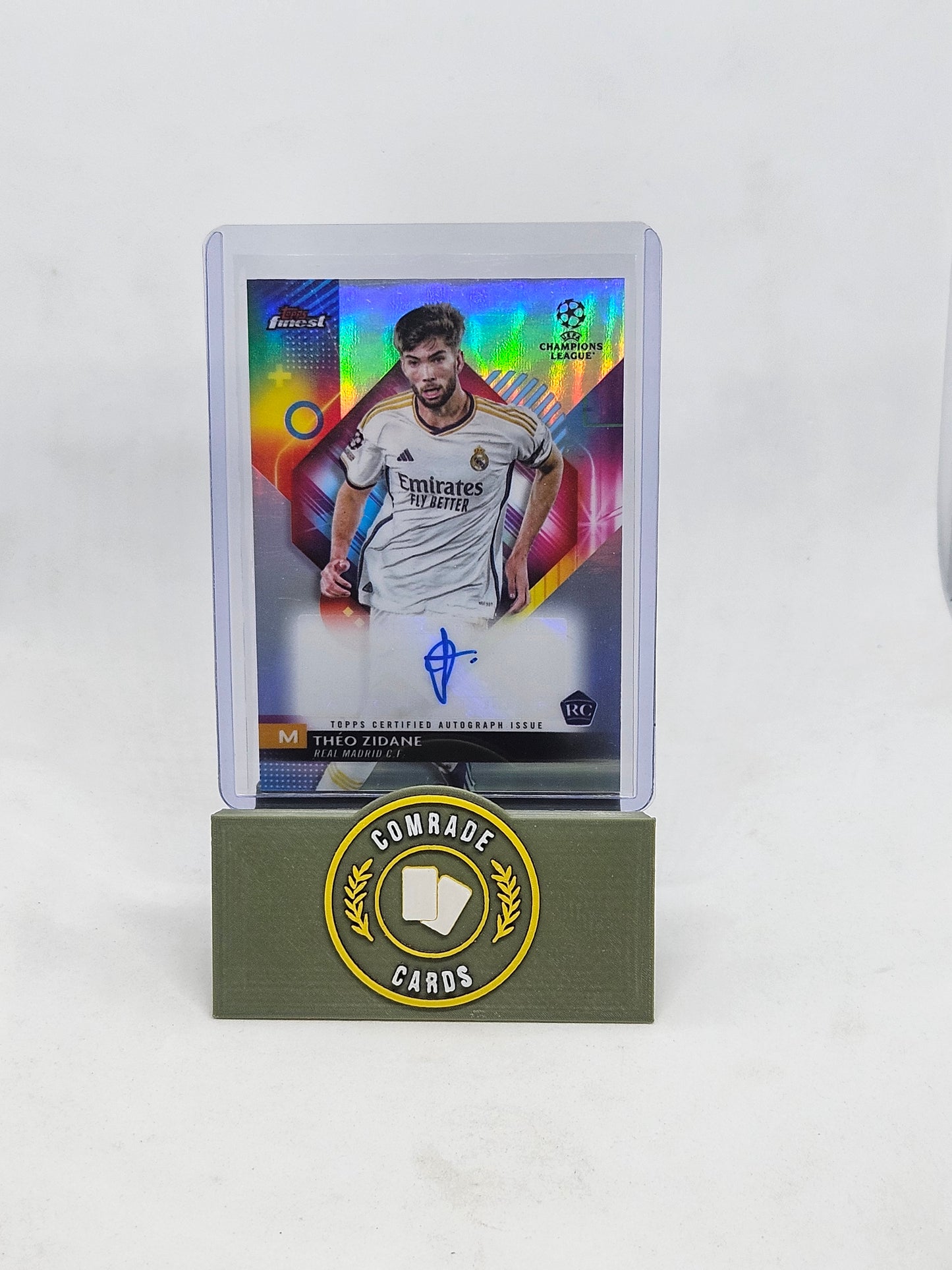 Theo Zidane (Real Madrid) Autographed Card Topps Finest 2023-2024