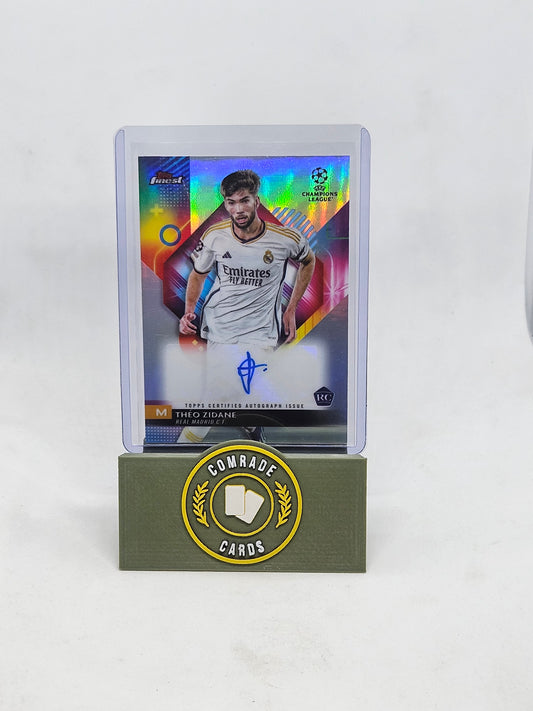 Theo Zidane (Real Madrid) Autographed Card Topps Finest 2023-2024