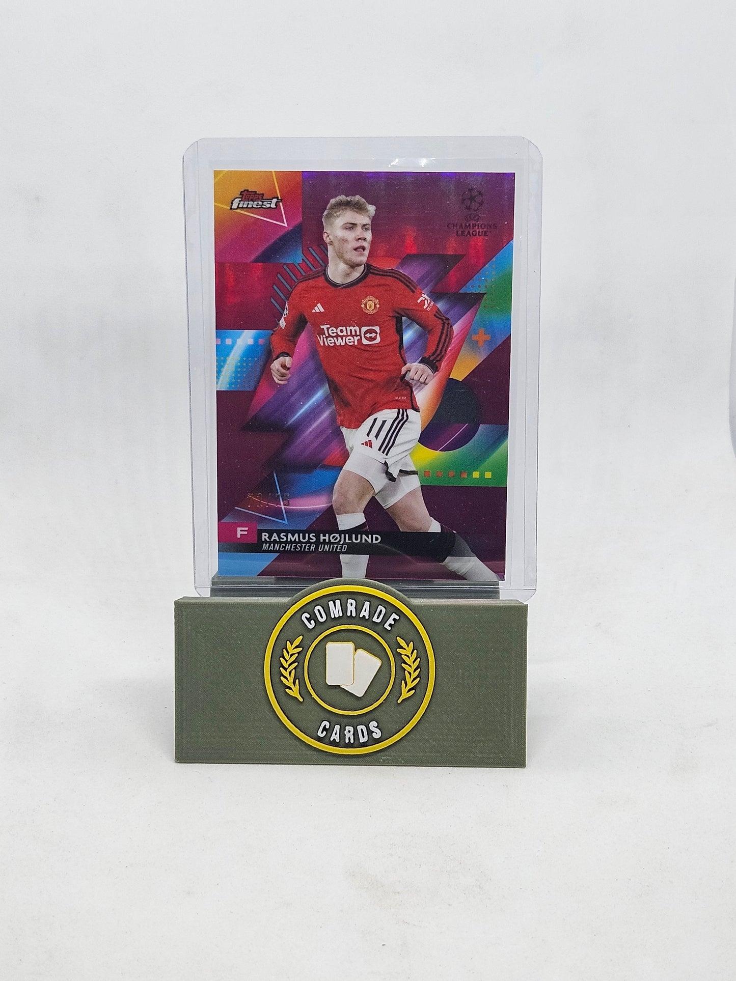 Rasmus Hojlund (Man United) 72/75 Topps Finest 2023-2024