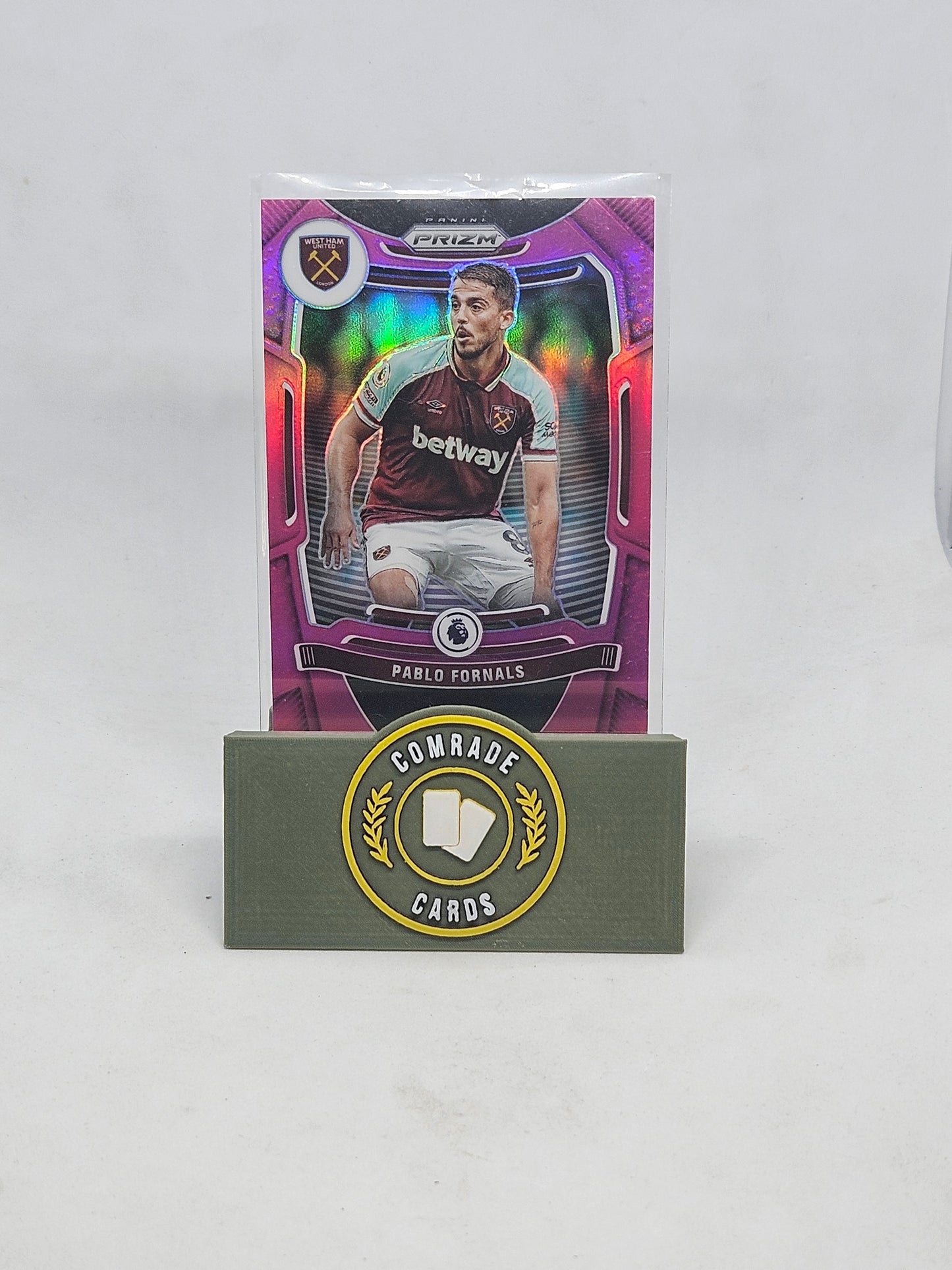 Pablo Fornals (West Ham) Pink Parallel Prizm 2021-2022