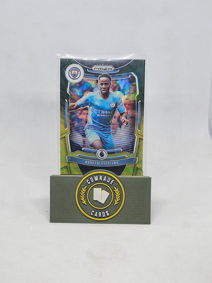 Raheem Sterling (Man City) Green/Yellow Parallel Prizm 2021-2022