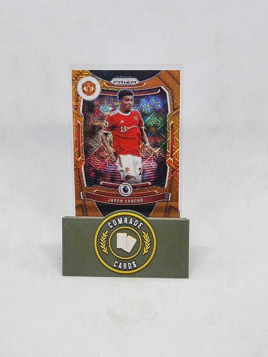 Jadon Sancho (Man United) Orange Mojo Parallel Prizm 2021-2022