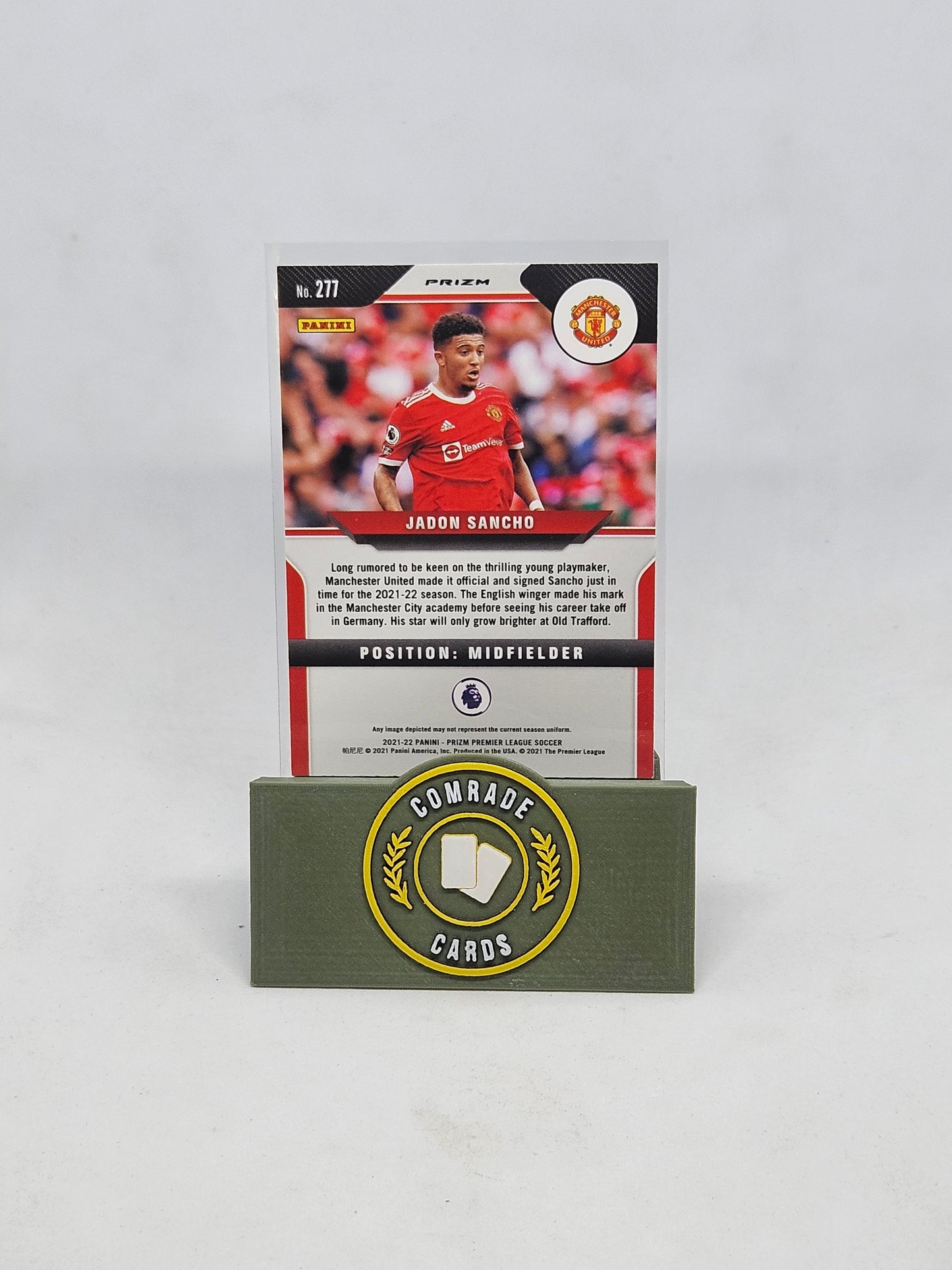 Jadon Sancho (Man United) Orange Mojo Parallel Prizm 2021-2022