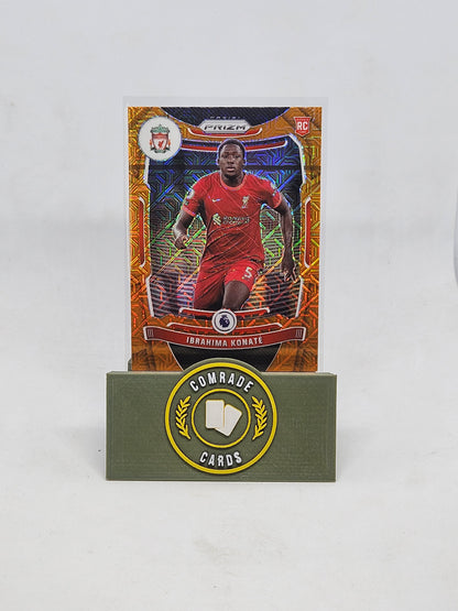 Ibrahima Konate (Liverpool) Orange Mojo Parallel Prizm 2021-2022