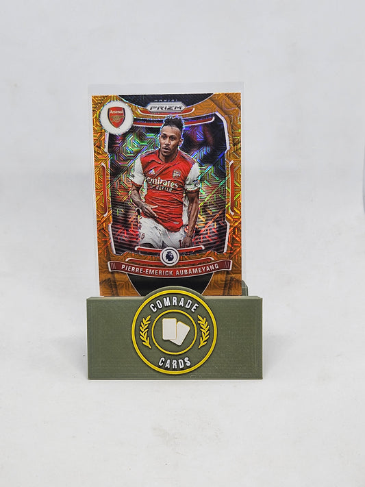 Pierre-Emerick Aubameyang (Arsenal) Orange Mojo Parallel Prizm 2021-2022