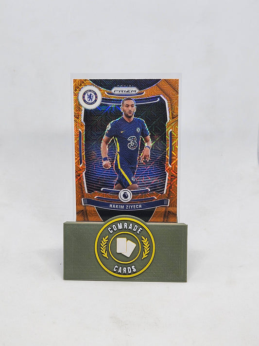 Hakim Ziyech (Chelsea) Orange Mojo Parallel Prizm 2021-2022