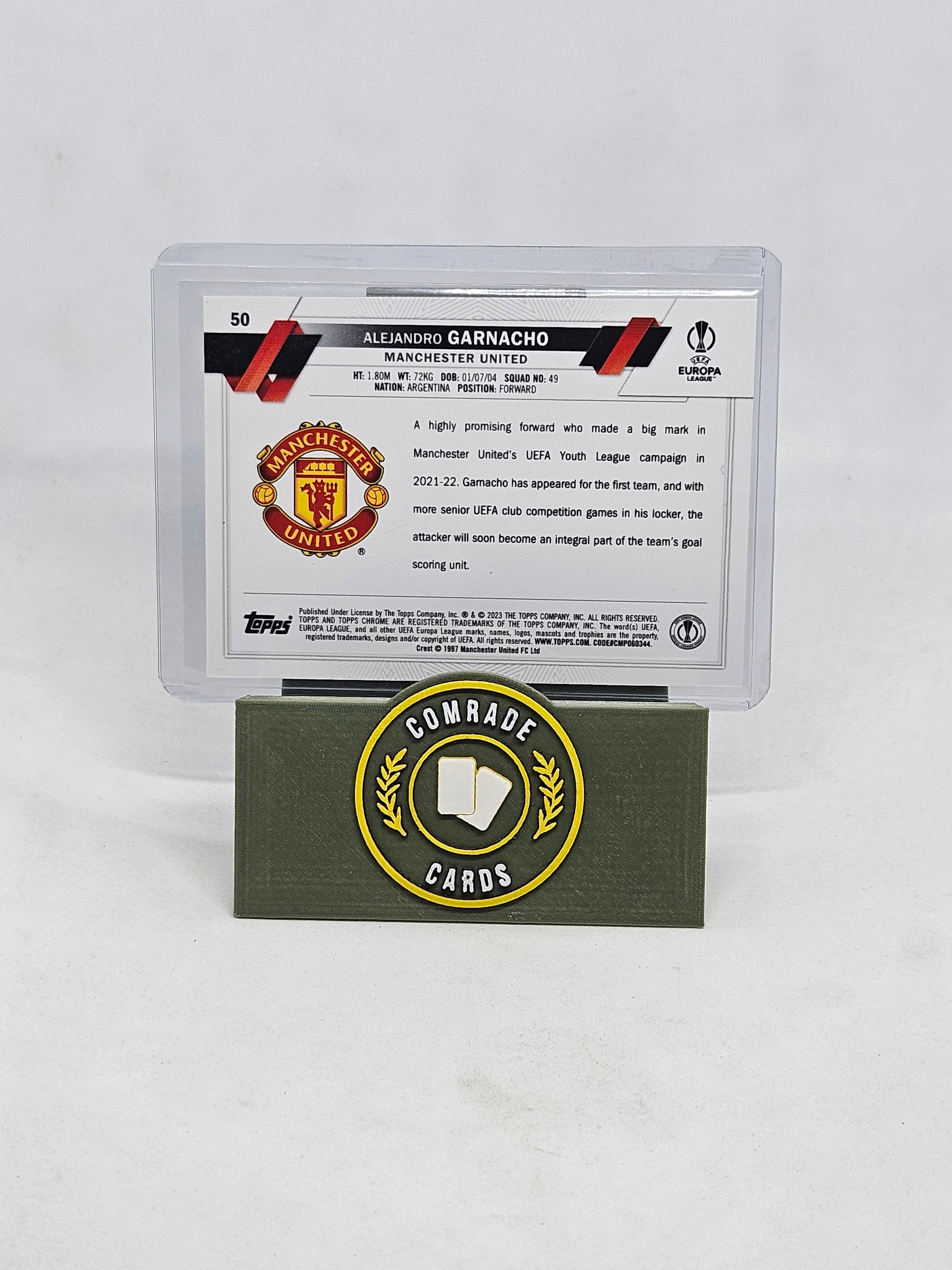 Alejandro Garnacho (Man United) SP Parallel Topps Sapphire 2022-2023