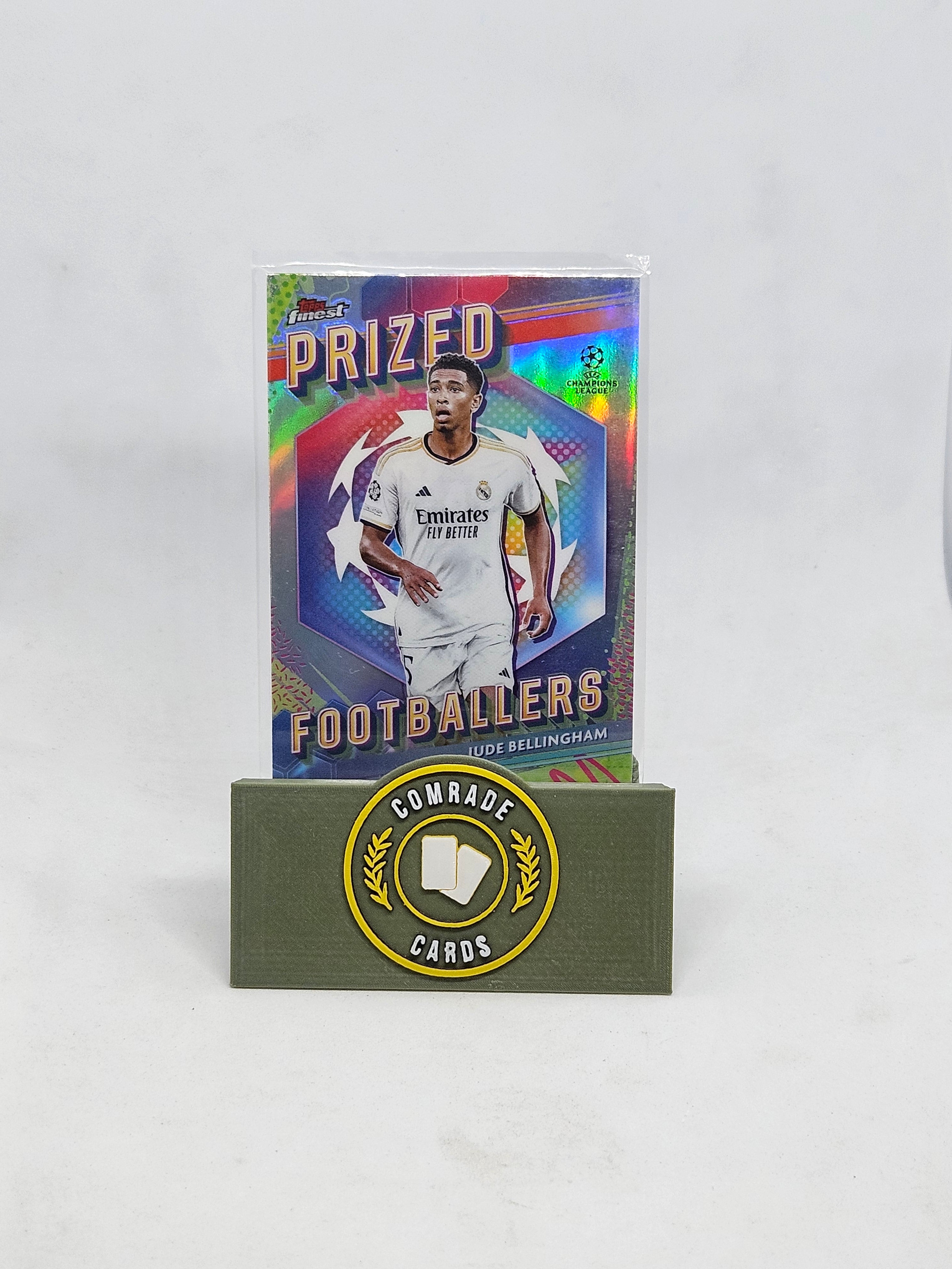 Jude Bellingham (Real Madrid) Prized Footballers Insert Topps Finest 2023-2024