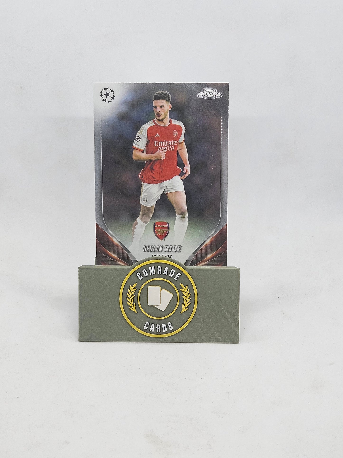 Declan Rice (Arsenal) Base Topps Chrome 2023-2024