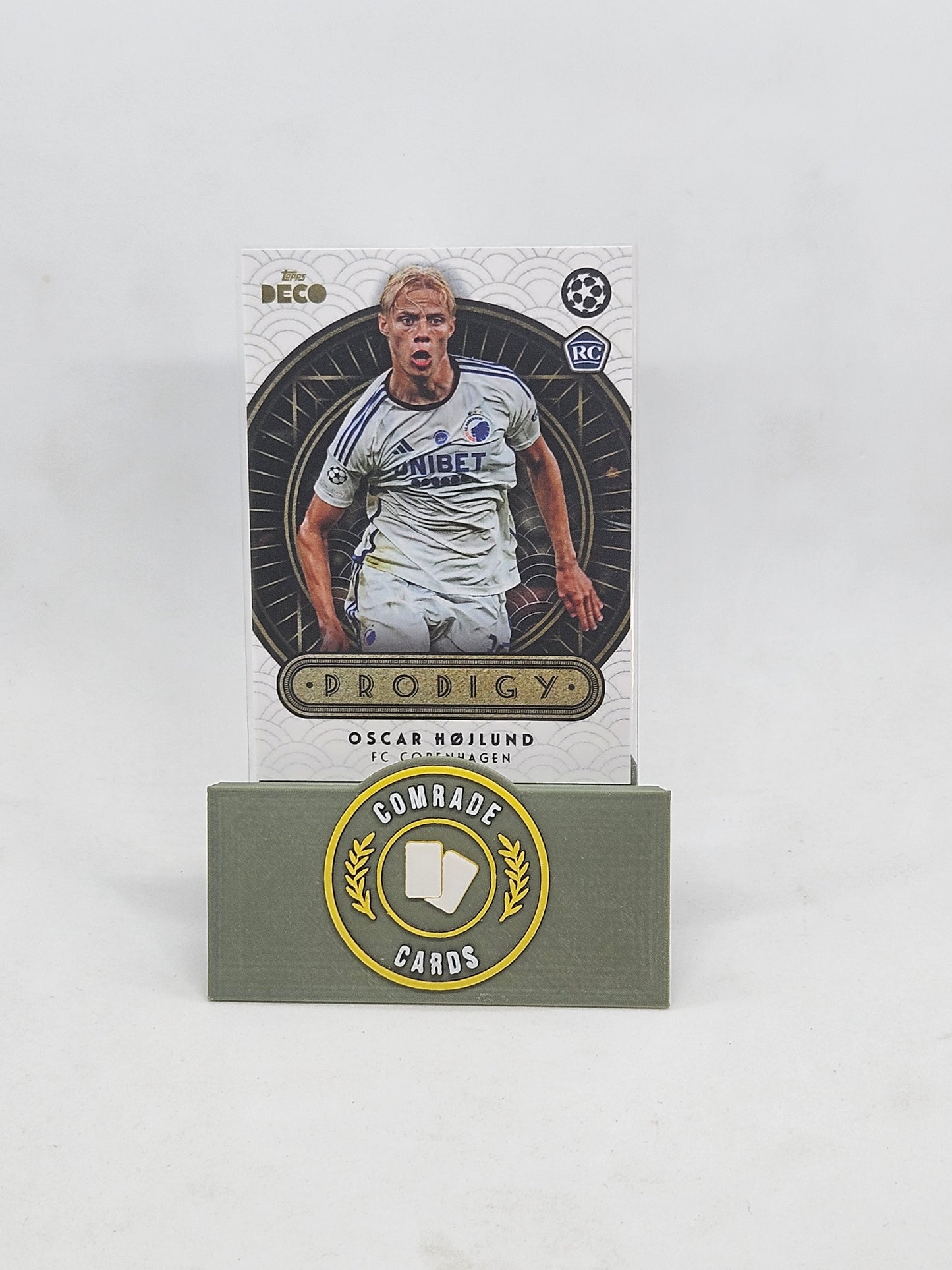 Oscar Hojlund - FC Copenhagen (Prodigy) Base Topps Deco 23/24