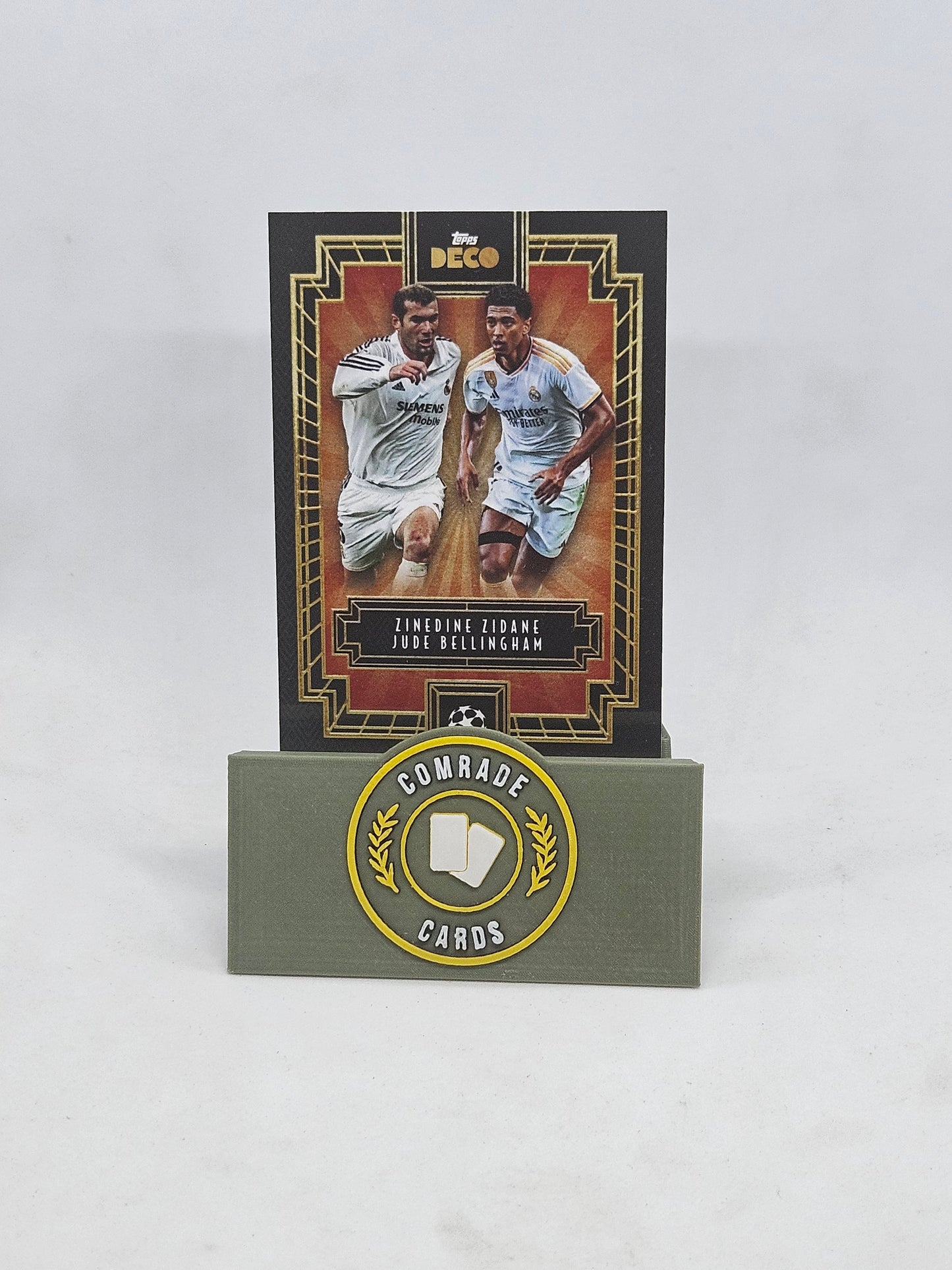 Zidane/Bellingham - Real Madrid (Then & Now) Base Topps Deco 23/24