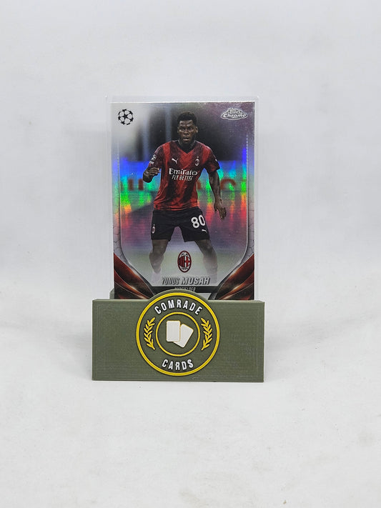 Yunus Musah (AC Milan) Refractor Parallel Topps Chrome 2023-2024