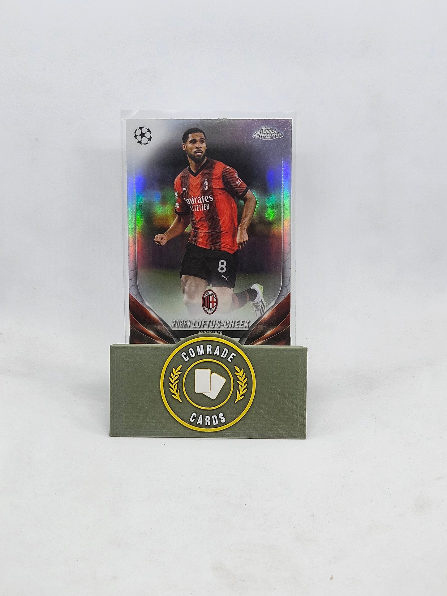 Ruben Loftus-Cheek (AC Milan) Refractor Parallel Topps Chrome 2023-2024