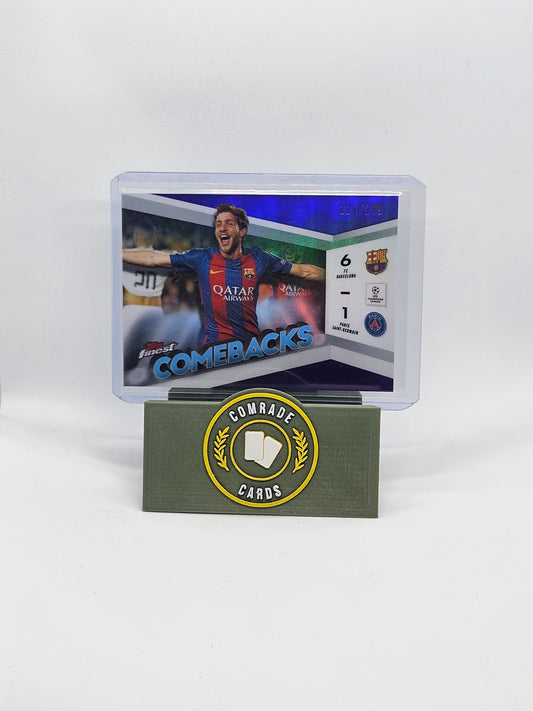 Barcelona Comebacks 124/299 Topps Finest 2023-2024