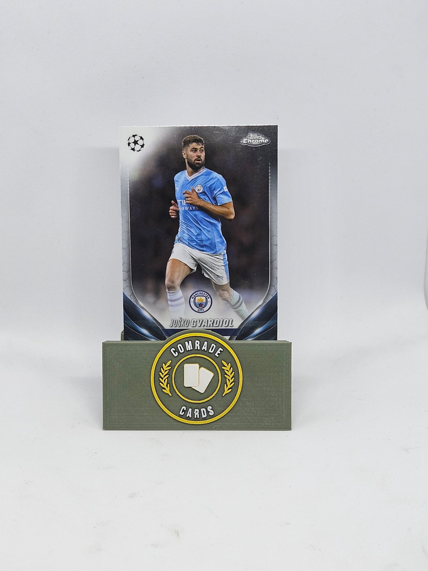 Josko Gvardiol (Man City) Base Topps Chrome 2023-2024