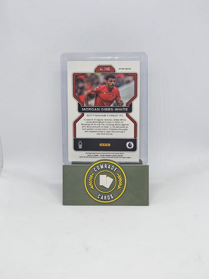 Morgan Gibbs-White (Nottingham Forrest) Tiger Parallel Prizm 2022-2023