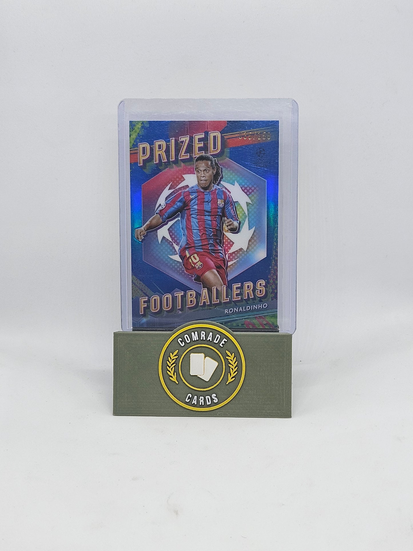 Ronaldinho (Barcelona) 035/150 Prized Footballers Topps Finest 2023-2024