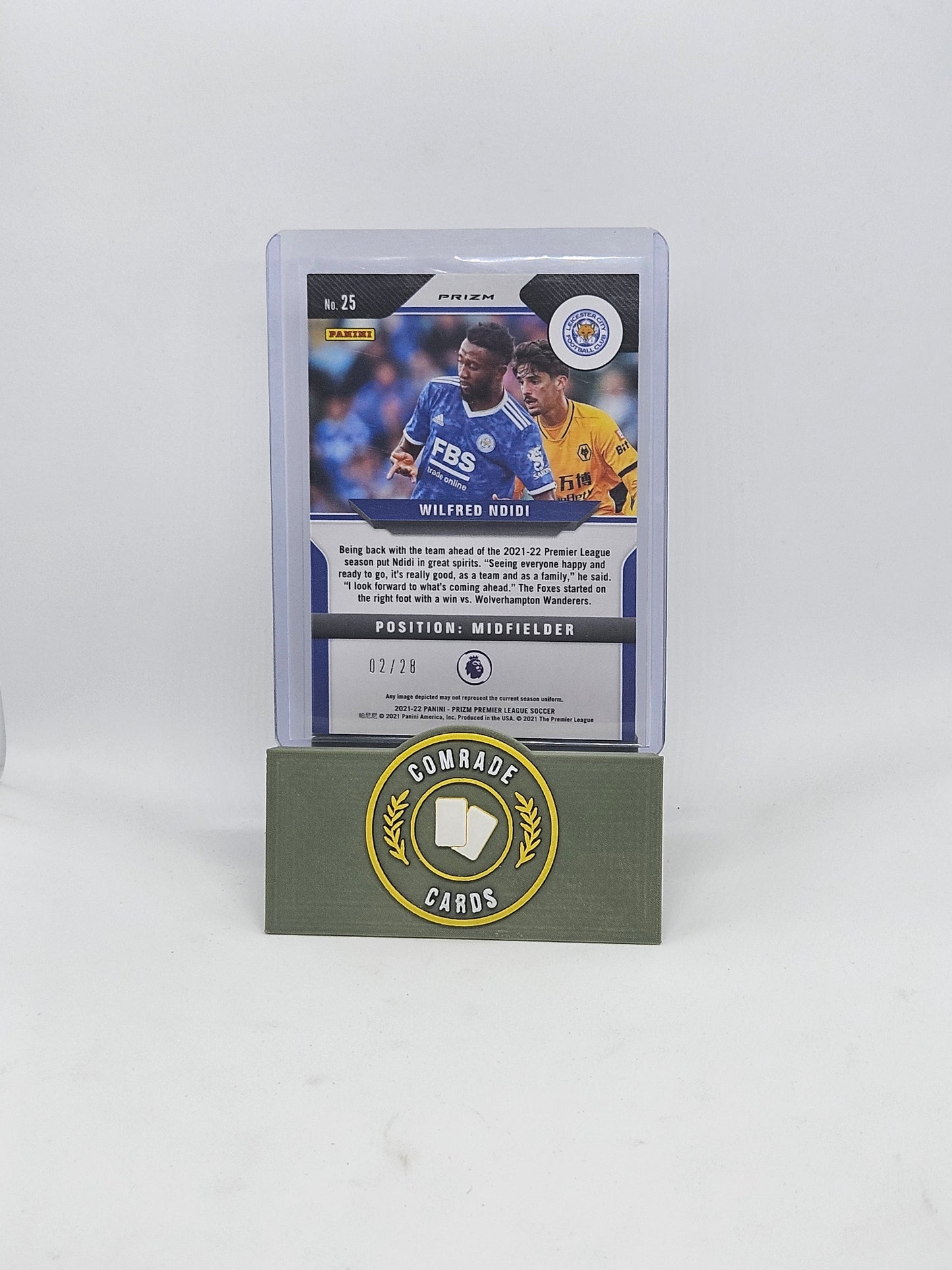 Wilfred Ndidi (Leicester) 02/28 Prizm Premier League 2021-2022