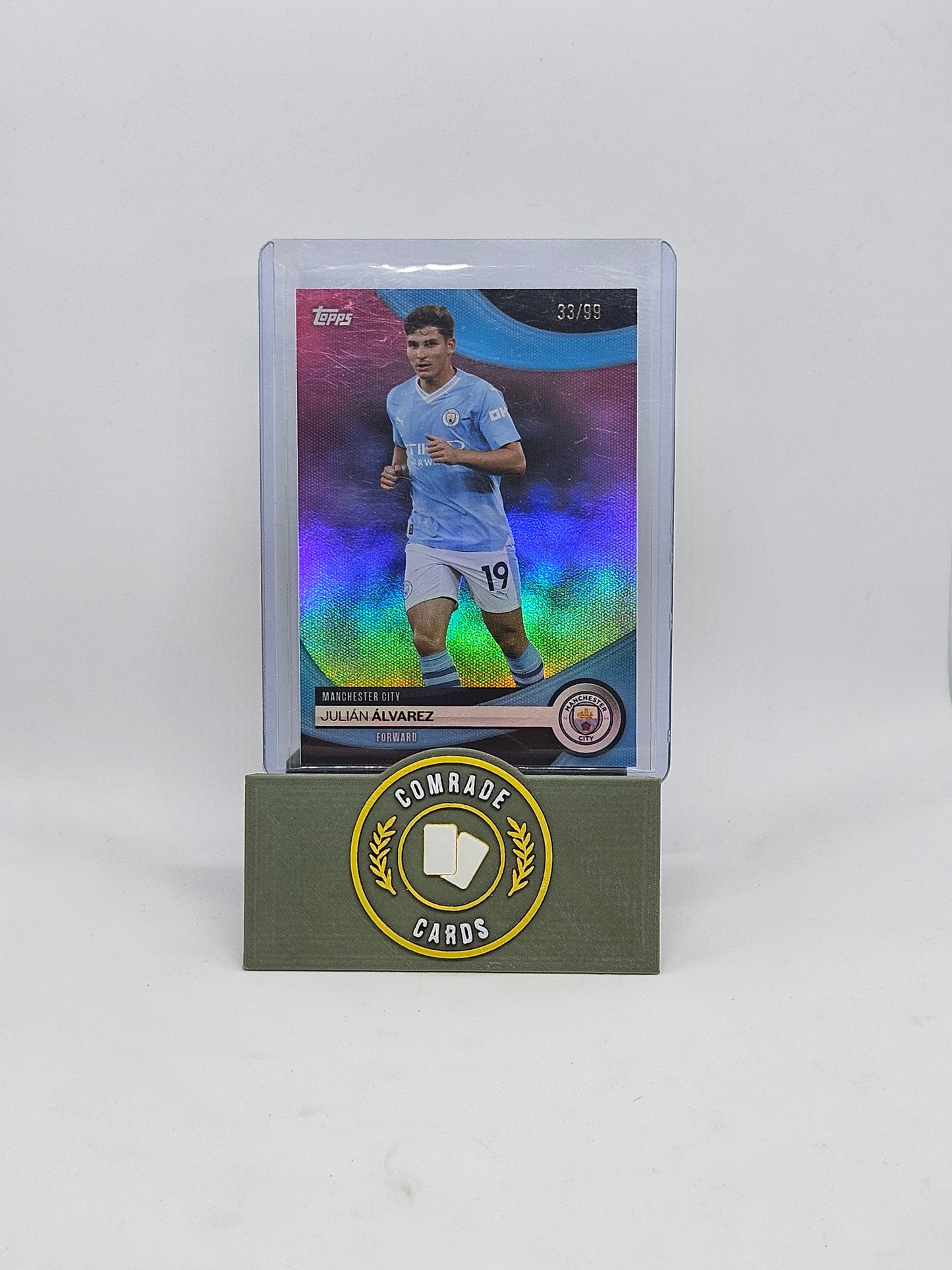 Julian Alvarez (Man City) 33/99 Topps Man City Set 2023-2024