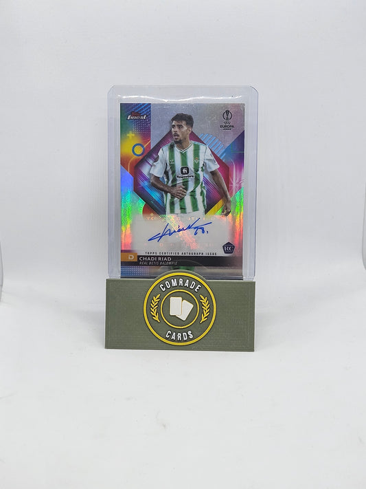 Chadi Riad (Real Betis) Autographed Card Topps Finest 2023-2024