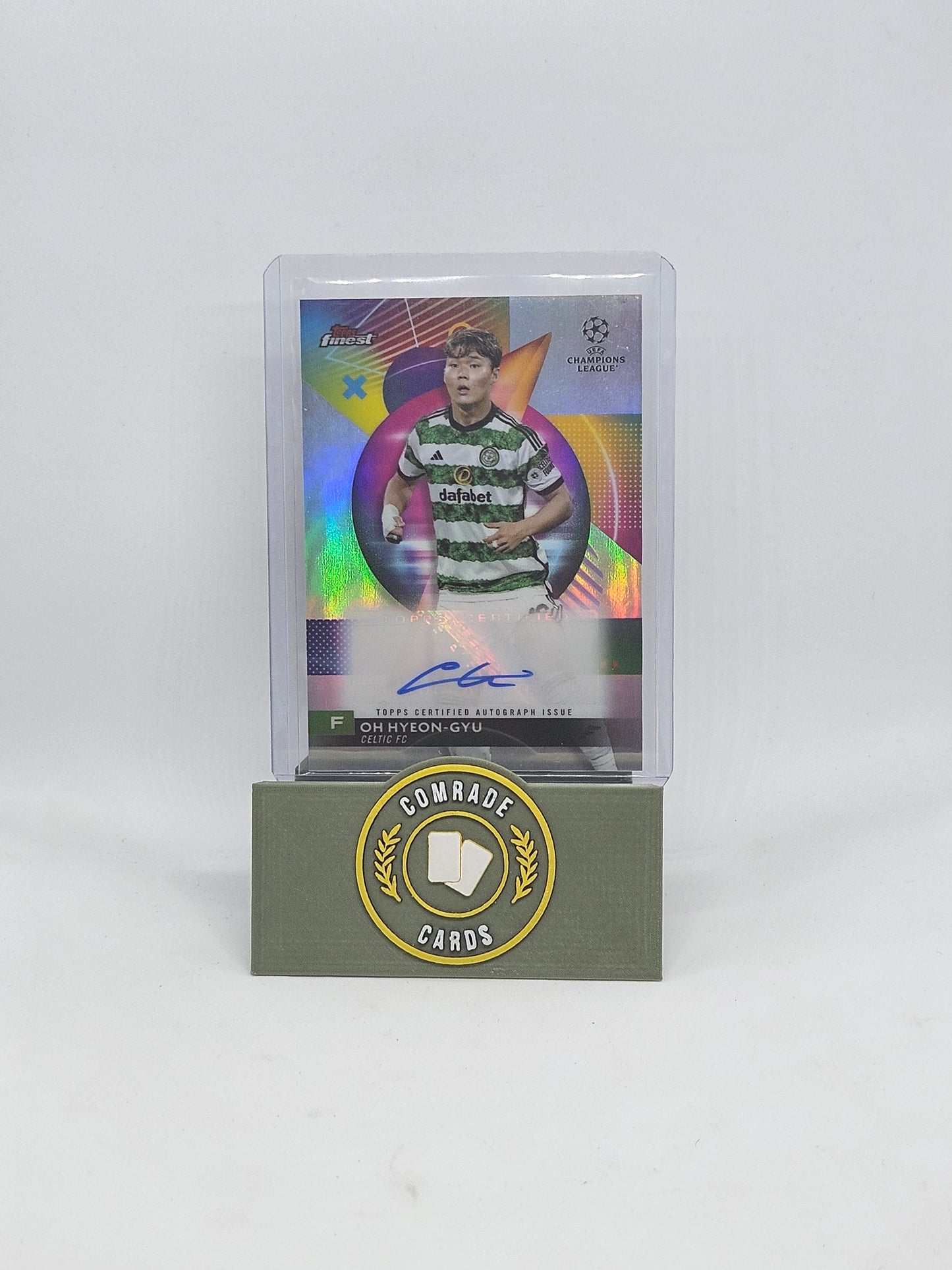 Oh Hyeon-Gyu (Celtic) Autographed Card Topps Finest 2023-2024